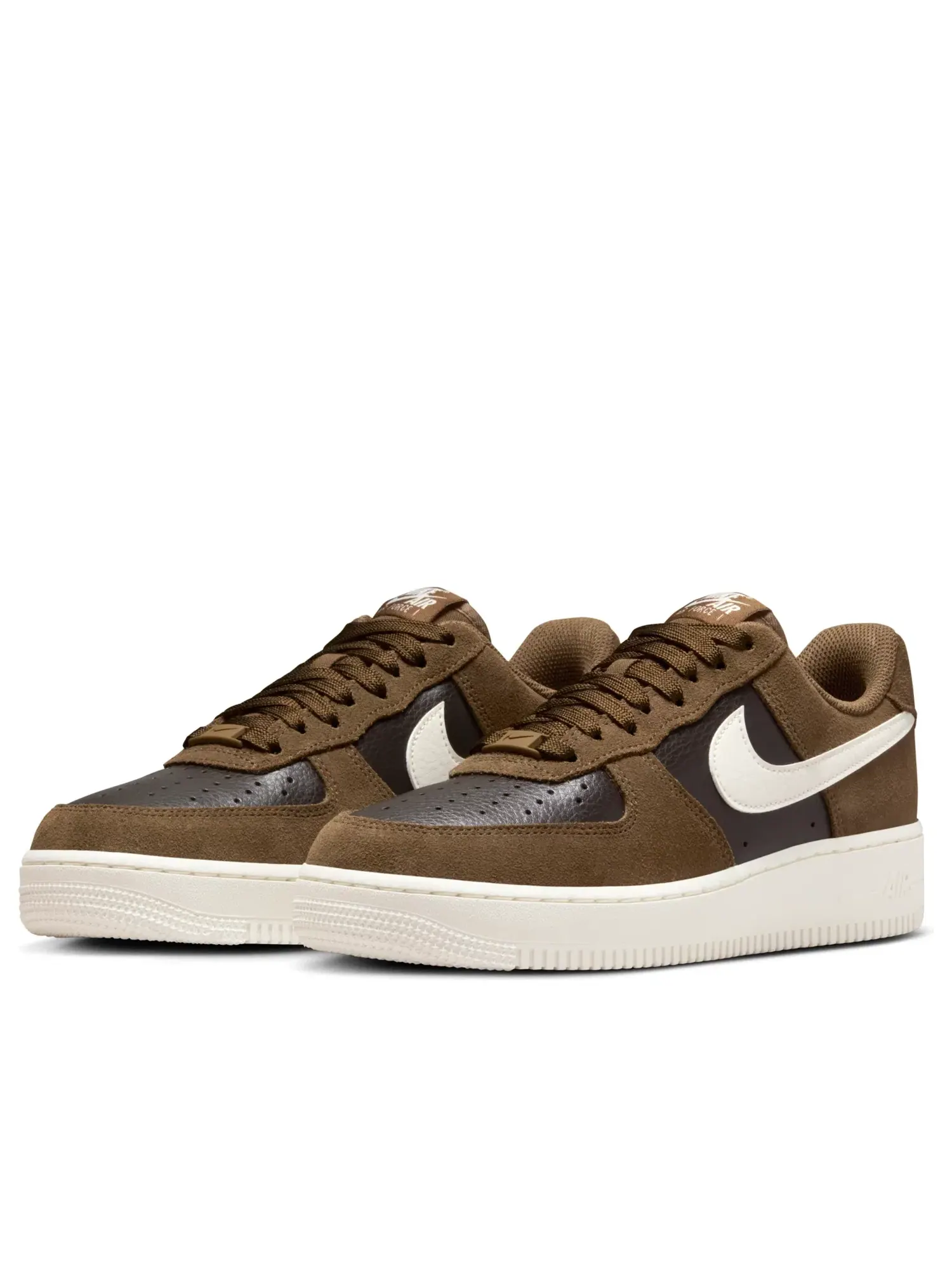 Мужские кроссовки Nike Air Force 1 07 с закрытой шнуровкой — изображение 4 из 7, коричневый