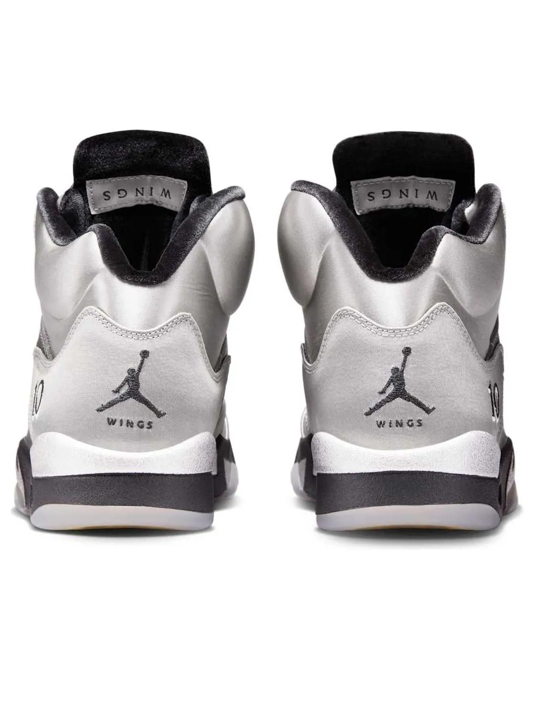 Кроссовки (WMNS) Air Jordan 5 Retro 'Wings' — изображение 3 из 6, серебряный