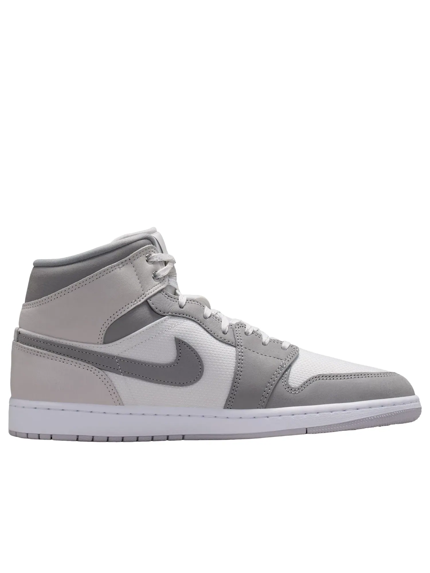 Мужские кроссовки с высоким верхом Air Jordan 1 Mid Summit White — изображение 6 из 6, белый