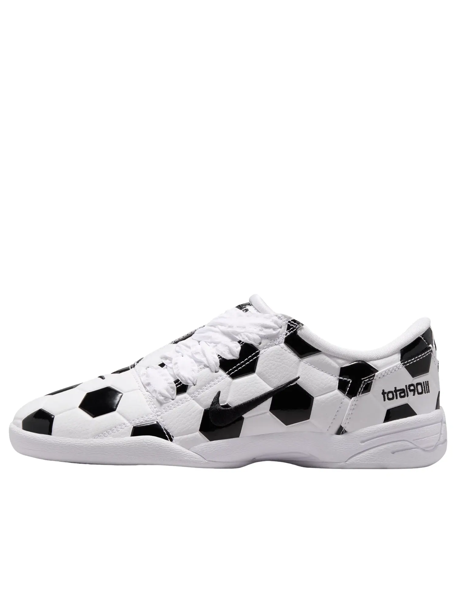 Женские кроссовки с кожаным верхом Nike Total 90 Soccer Ball - White Black — изображение 1 из 7, белый