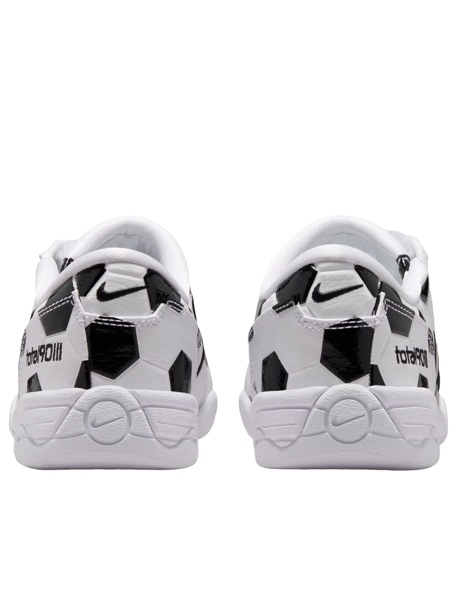 Женские кроссовки с кожаным верхом Nike Total 90 Soccer Ball - White Black — изображение 4 из 7, белый
