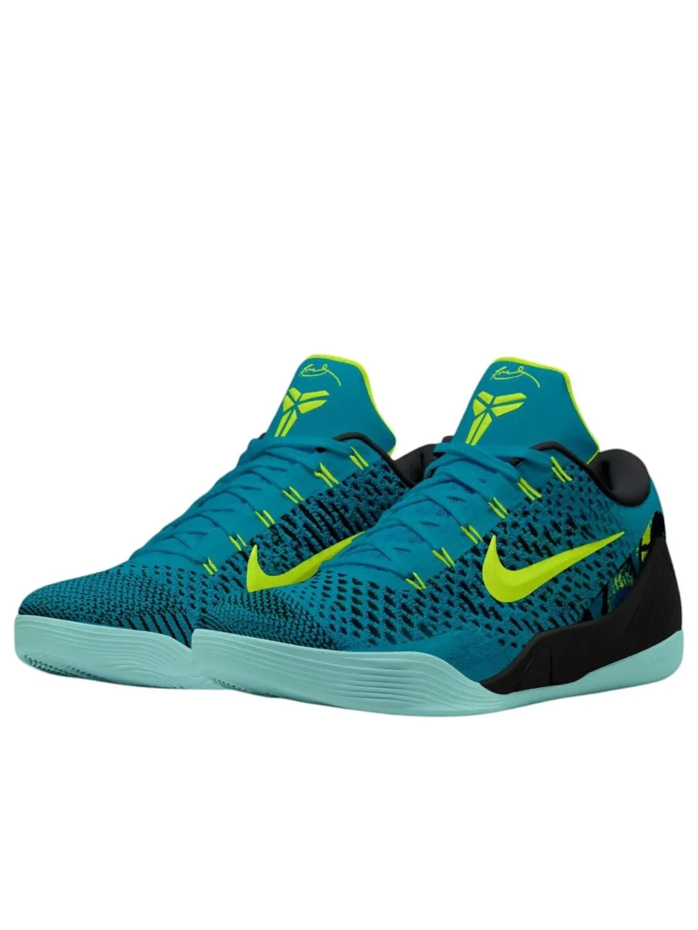 Кроссовки Nike Kobe 9 Elite Low Protro 'Perspective' — изображение 2 из 2, зеленый