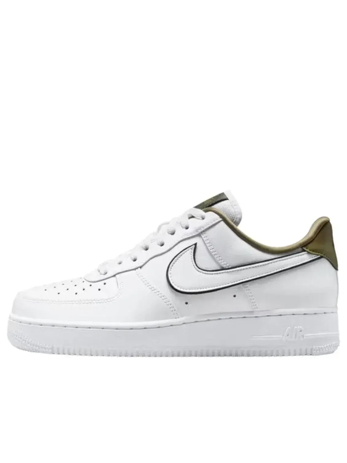 Кроссовки Nike Air Force 1 07 Essential 'White Medium Olive' IO4226-100 — изображение 1 из 5, белый
