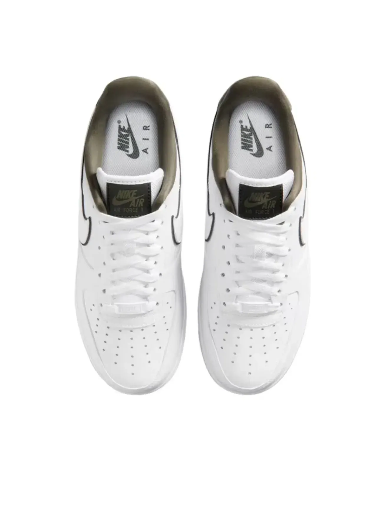 Кроссовки Nike Air Force 1 07 Essential 'White Medium Olive' IO4226-100 — изображение 3 из 5, белый