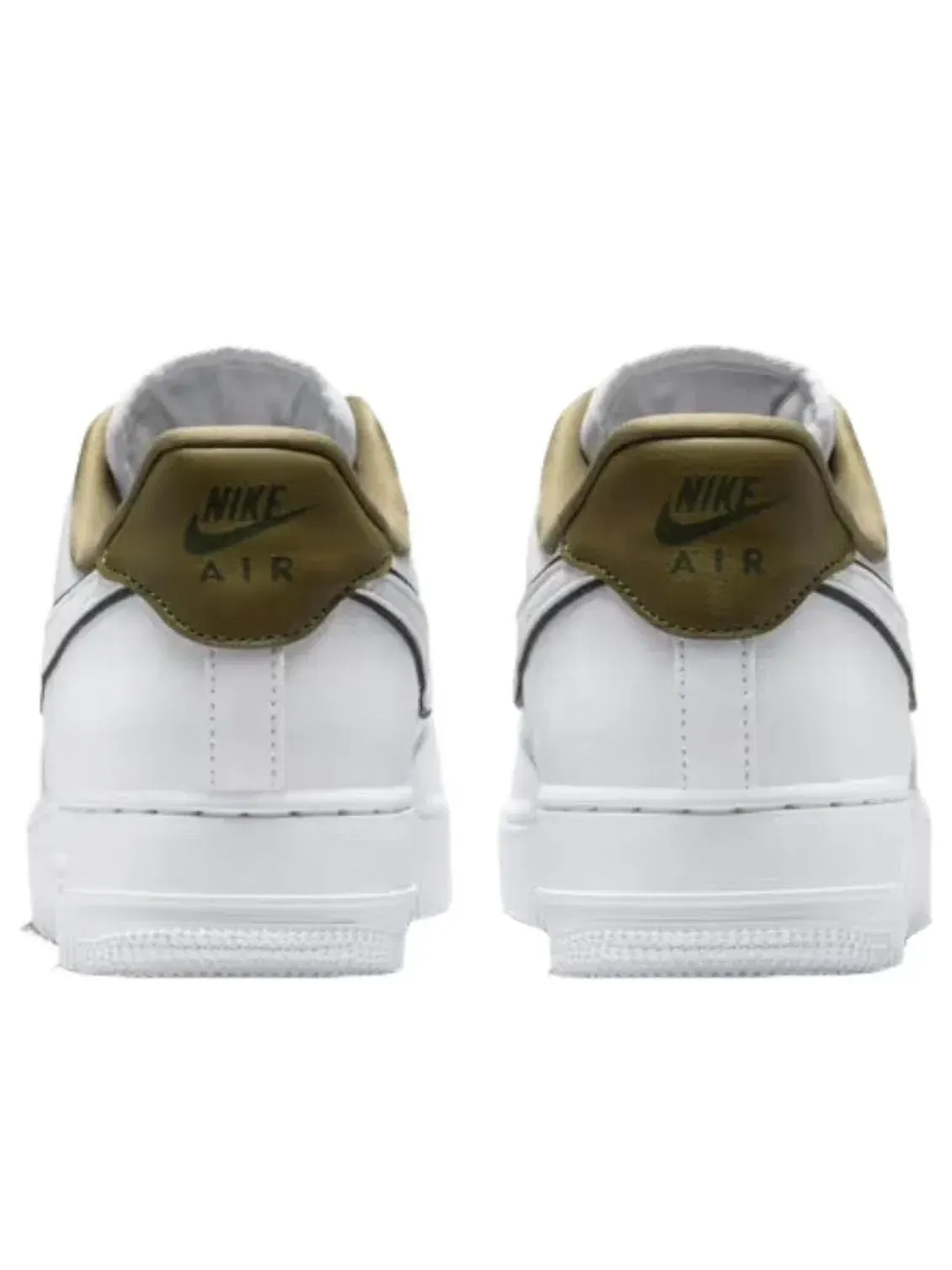 Кроссовки Nike Air Force 1 07 Essential 'White Medium Olive' IO4226-100 — изображение 4 из 5, белый