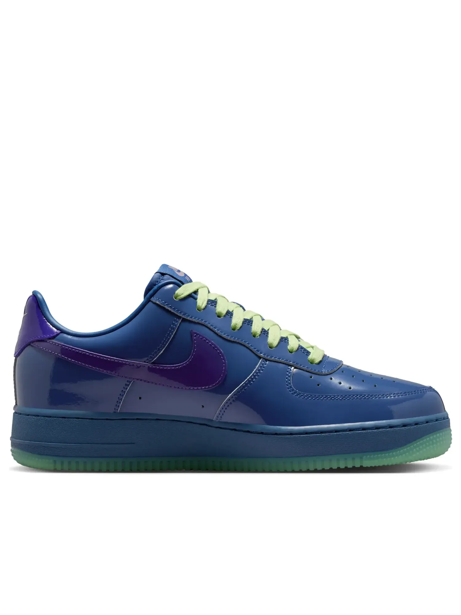 Кроссовки Nike Air Force 1 Low 'Mystic Navy Grape Ice Patent' — изображение 2 из 6, темно-синий