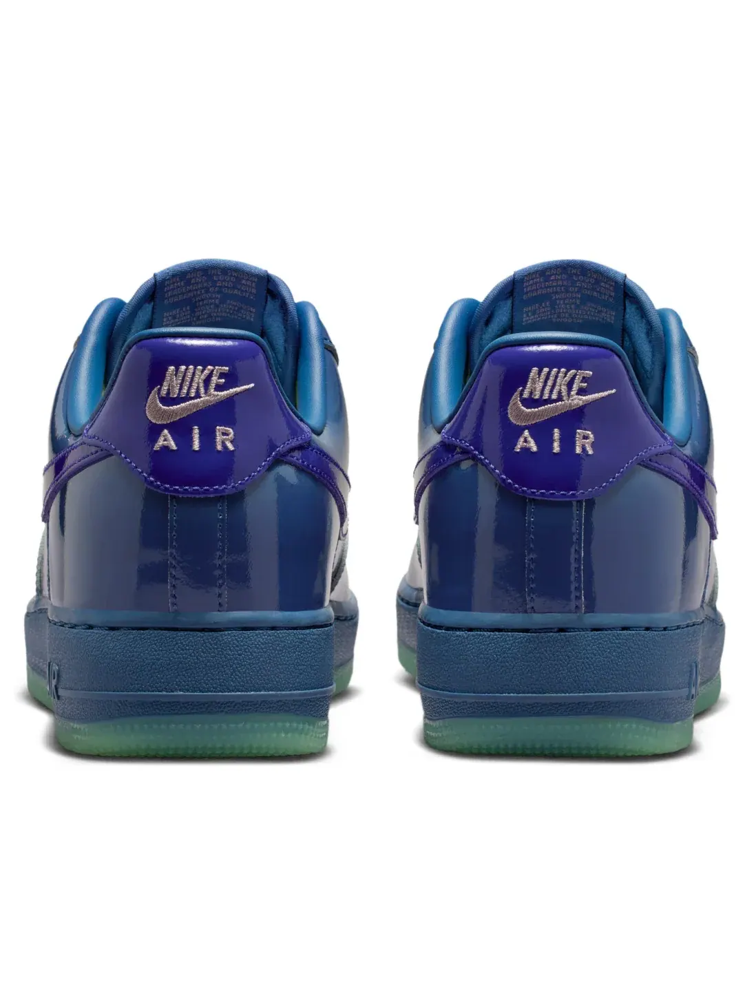 Кроссовки Nike Air Force 1 Low 'Mystic Navy Grape Ice Patent' — изображение 3 из 6, темно-синий
