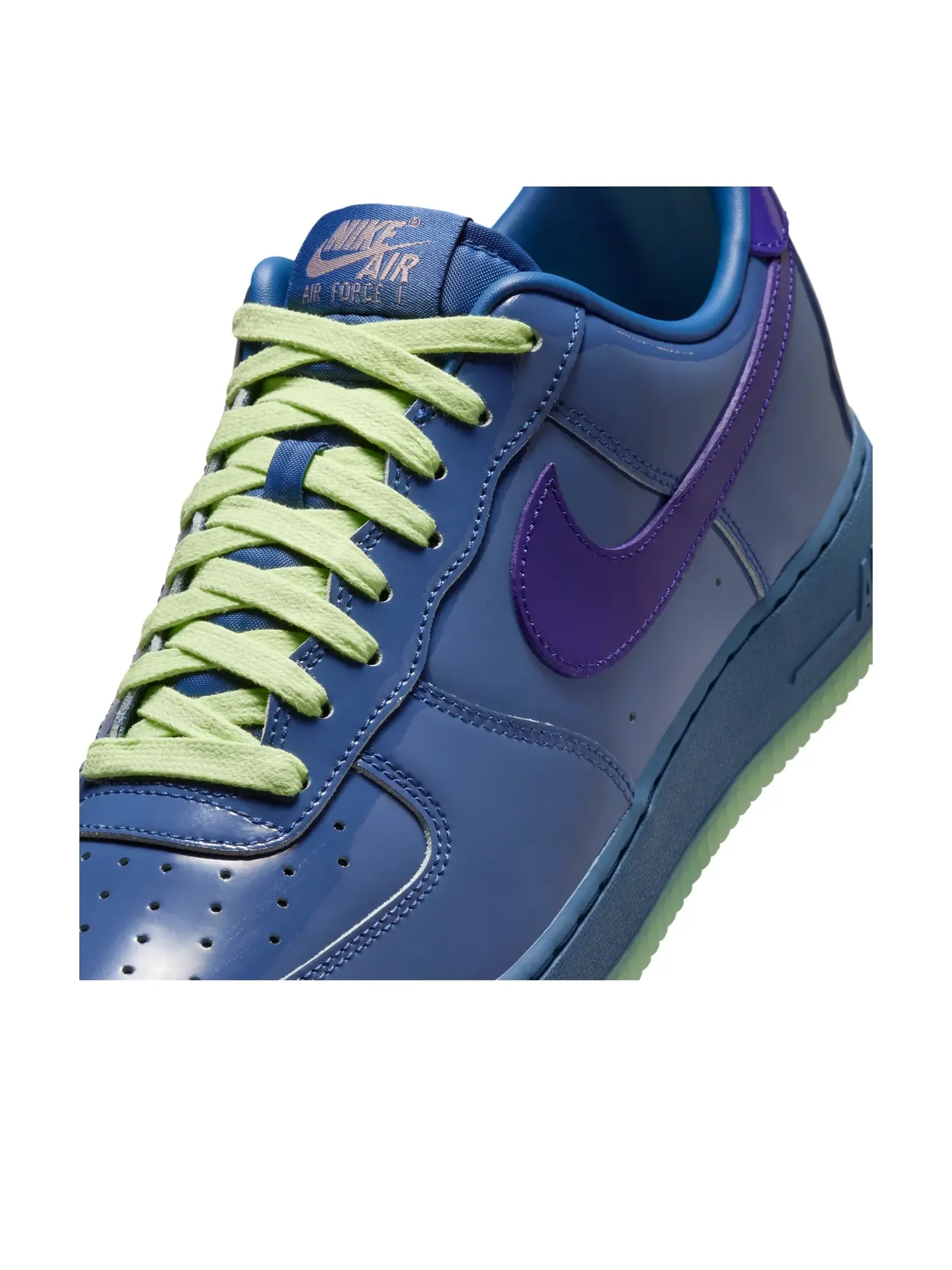 Кроссовки Nike Air Force 1 Low 'Mystic Navy Grape Ice Patent' — изображение 5 из 6, темно-синий