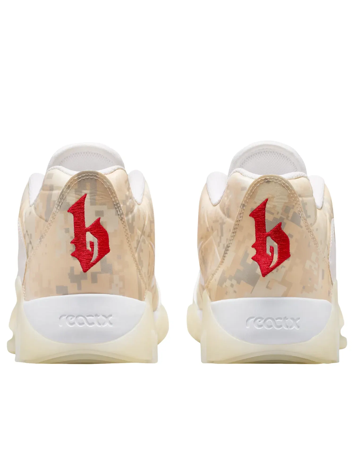 Мужские кроссовки для баскетбола с шнуровкой модель Bronny James Camo Nike — изображение 3 из 6, бежевый