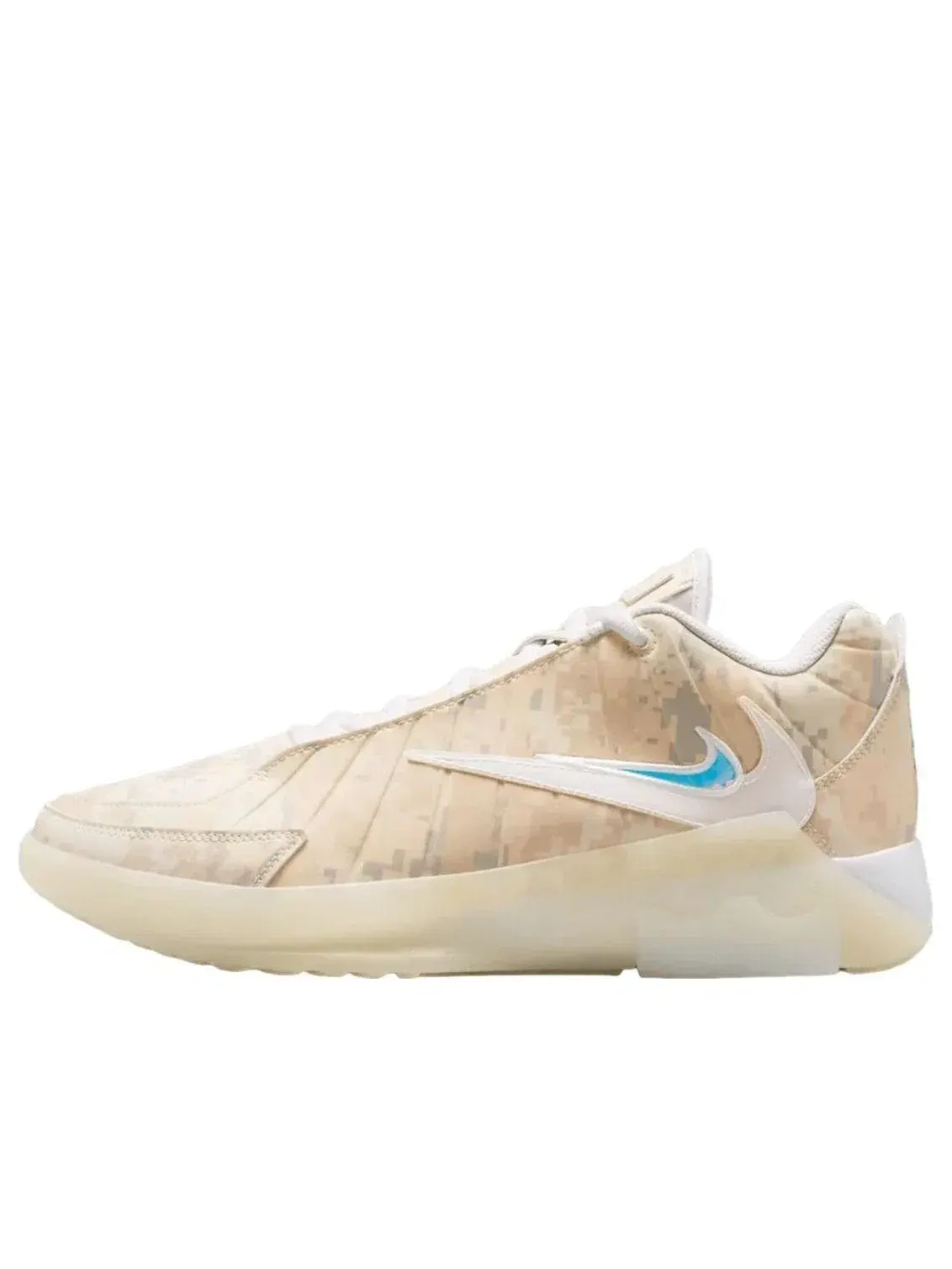 Мужские кроссовки для баскетбола с шнуровкой LeBron Witness 9 'Bronny James Camo' Nike — изображение 1 из 4, бежевый