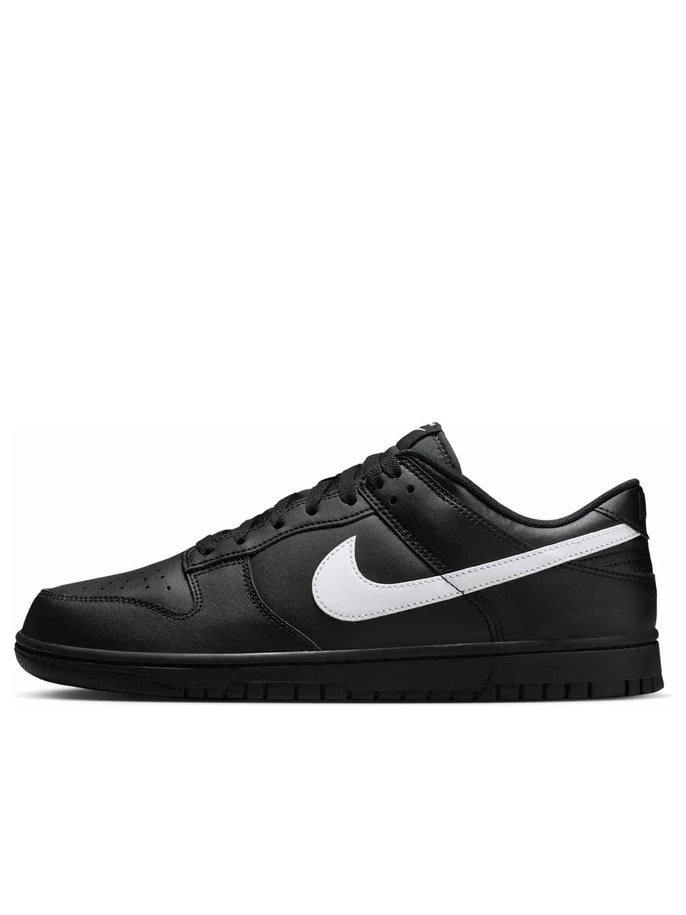 Кроссовки Nike Dunk Low 'Black White Swoosh' — изображение 1 из 6, черный