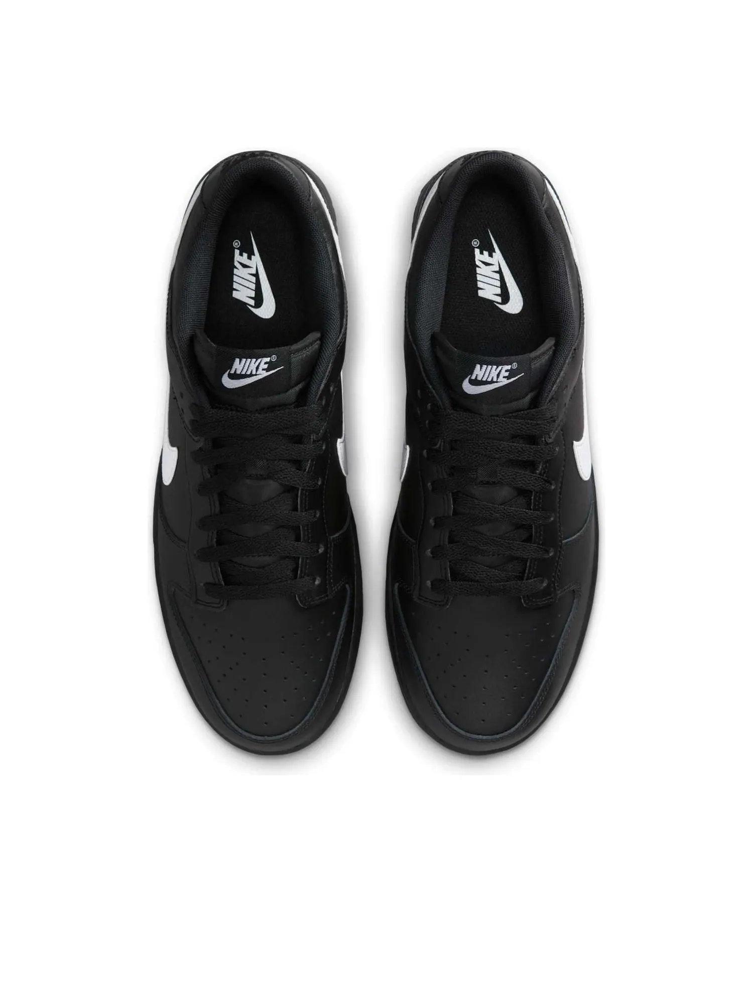 Кроссовки Nike Dunk Low 'Black White Swoosh' — изображение 2 из 6, черный