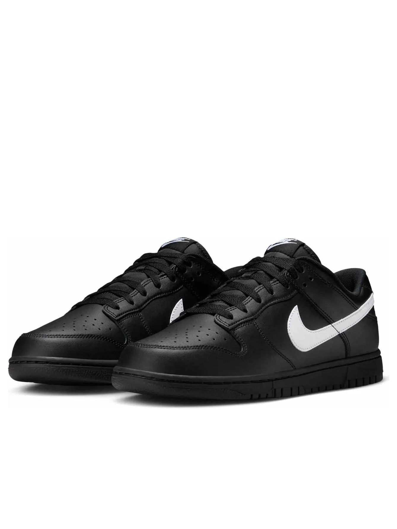 Кроссовки Nike Dunk Low 'Black White Swoosh' — изображение 4 из 6, черный