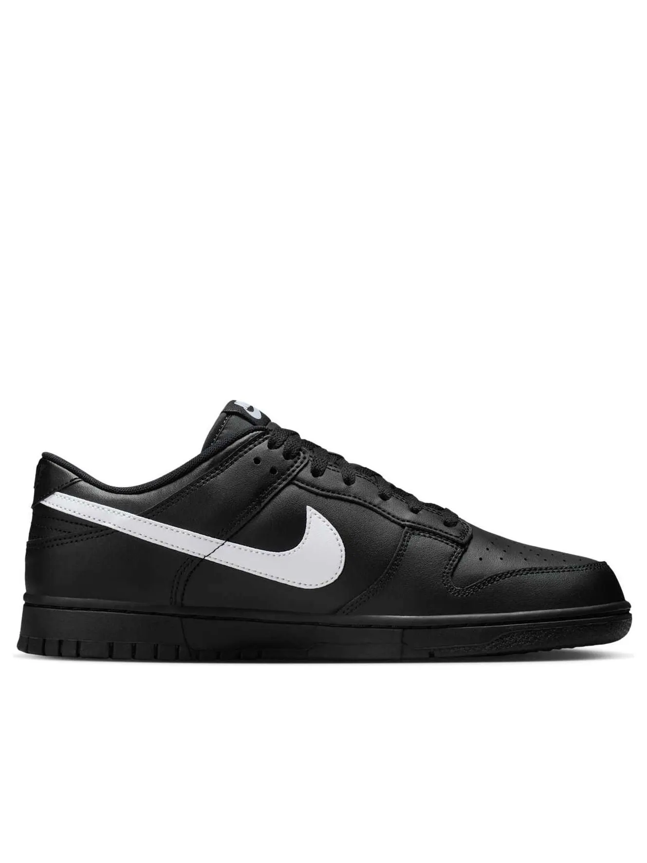 Кроссовки Nike Dunk Low 'Black White Swoosh' — изображение 6 из 6, черный