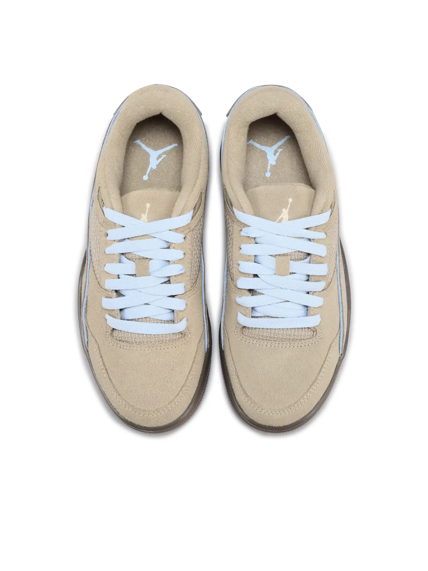 Кроссовки (WMNS) Air Jordan Flight Court 'Khaki Ironstone Hydrogen Blue' — изображение 2 из 7, коричневый