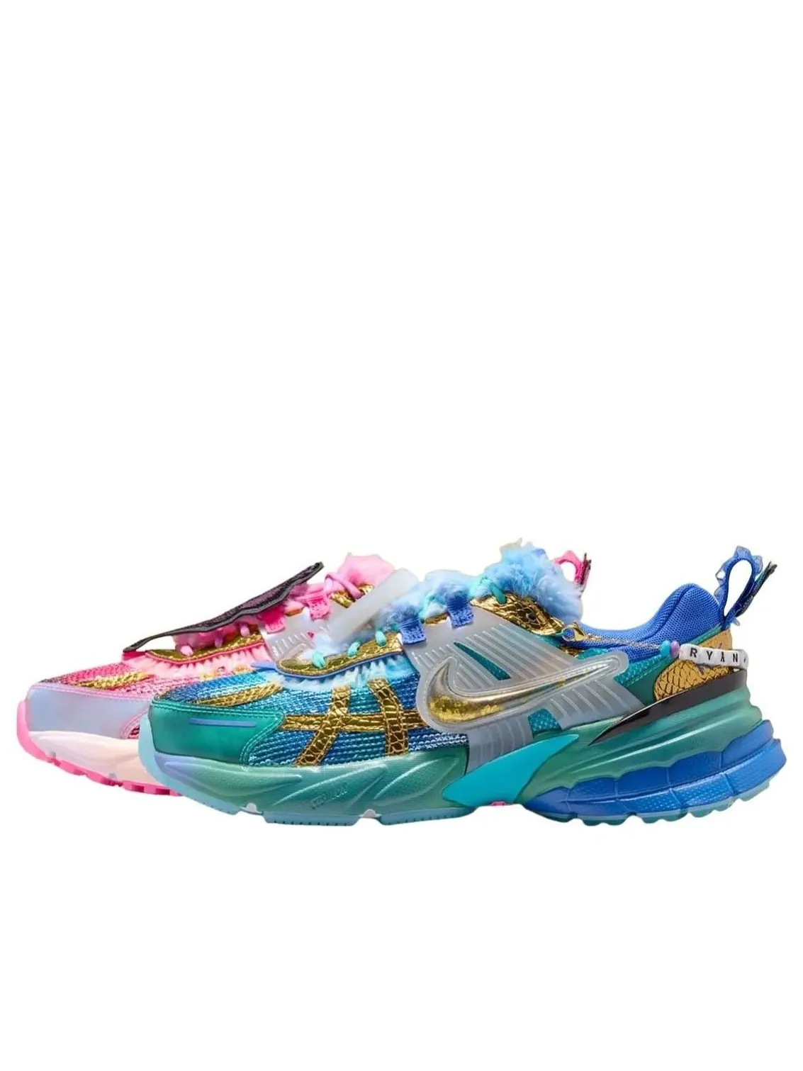 Кроссовки Nike x Khovny Vignery V2K Run 'Doernbecher Freestyle' — изображение 1 из 5, мульти/синий/розовый