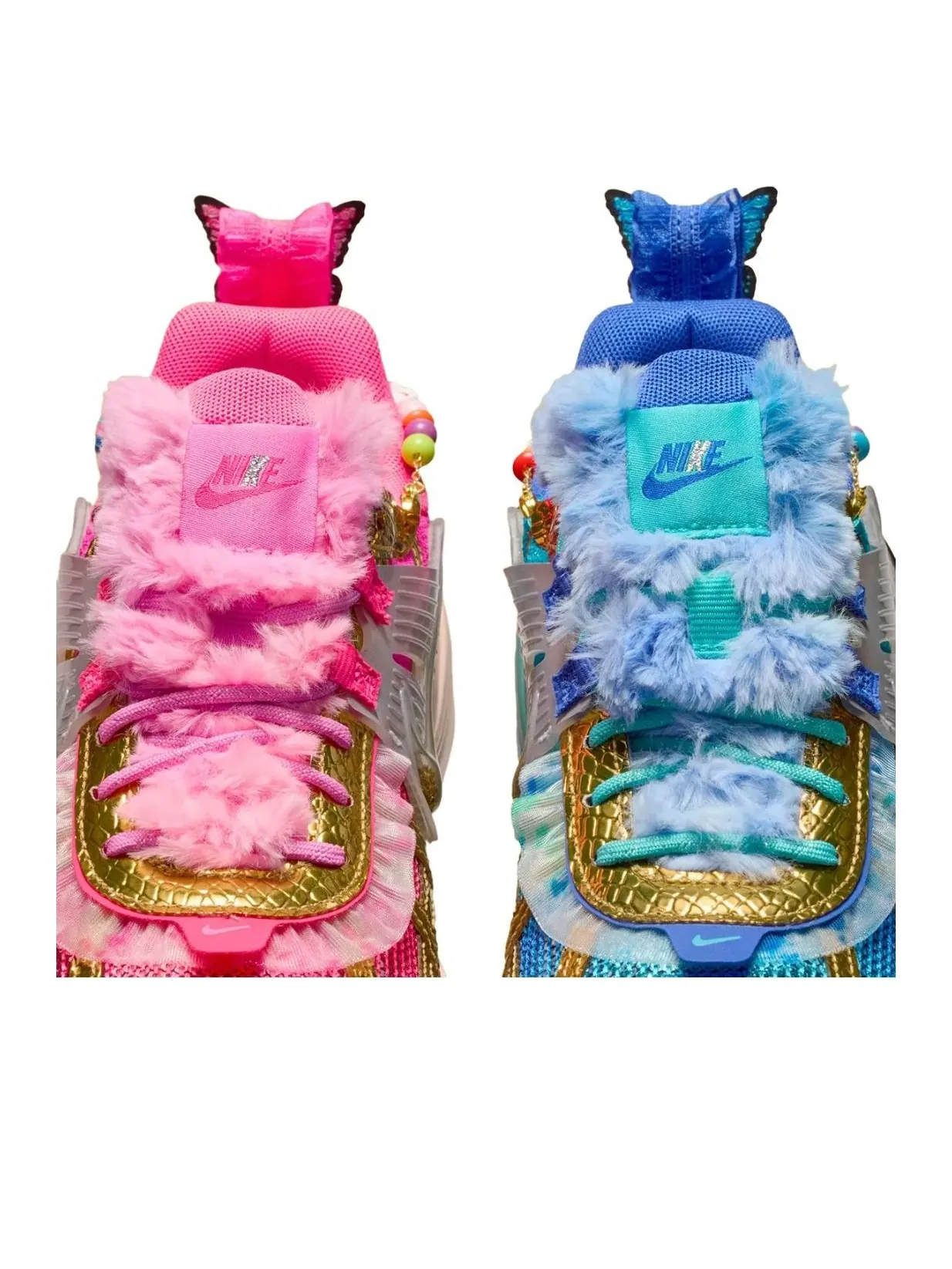 Кроссовки Nike x Khovny Vignery V2K Run 'Doernbecher Freestyle' — изображение 4 из 5, мульти/синий/розовый