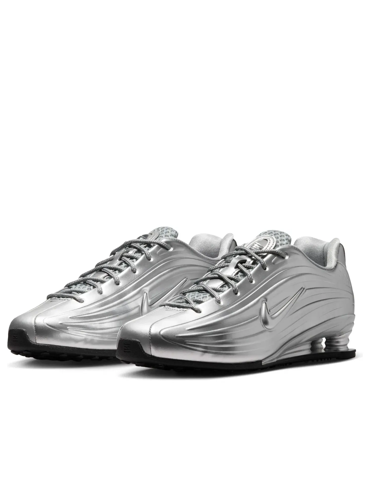 Кроссовки Nike Shox Z 'Metallic Silver Black' IO7843-002 — изображение 4 из 6, серебряный
