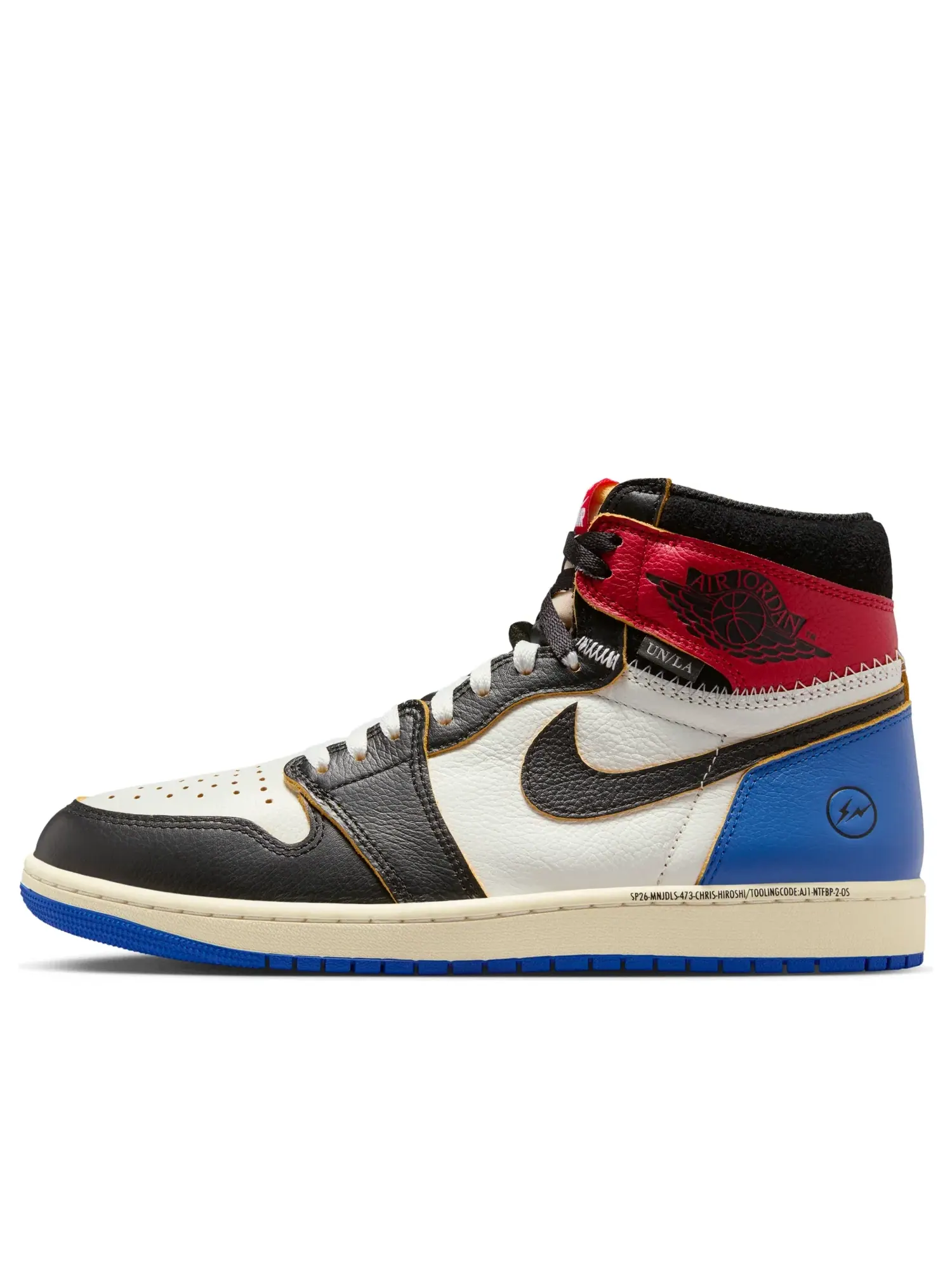 Кроссовки Air Jordan 1 Retro High x Fragment x Union LA OG SP 'Varsity Red Sport Royal' IO7847-002 — изображение 1 из 6