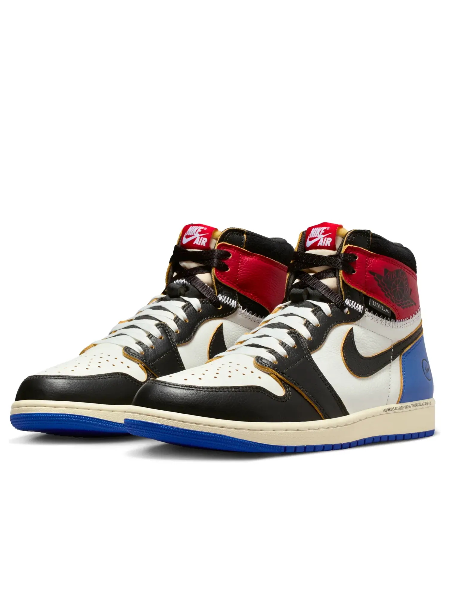 Кроссовки Air Jordan 1 Retro High x Fragment x Union LA OG SP 'Varsity Red Sport Royal' IO7847-002 — изображение 4 из 6