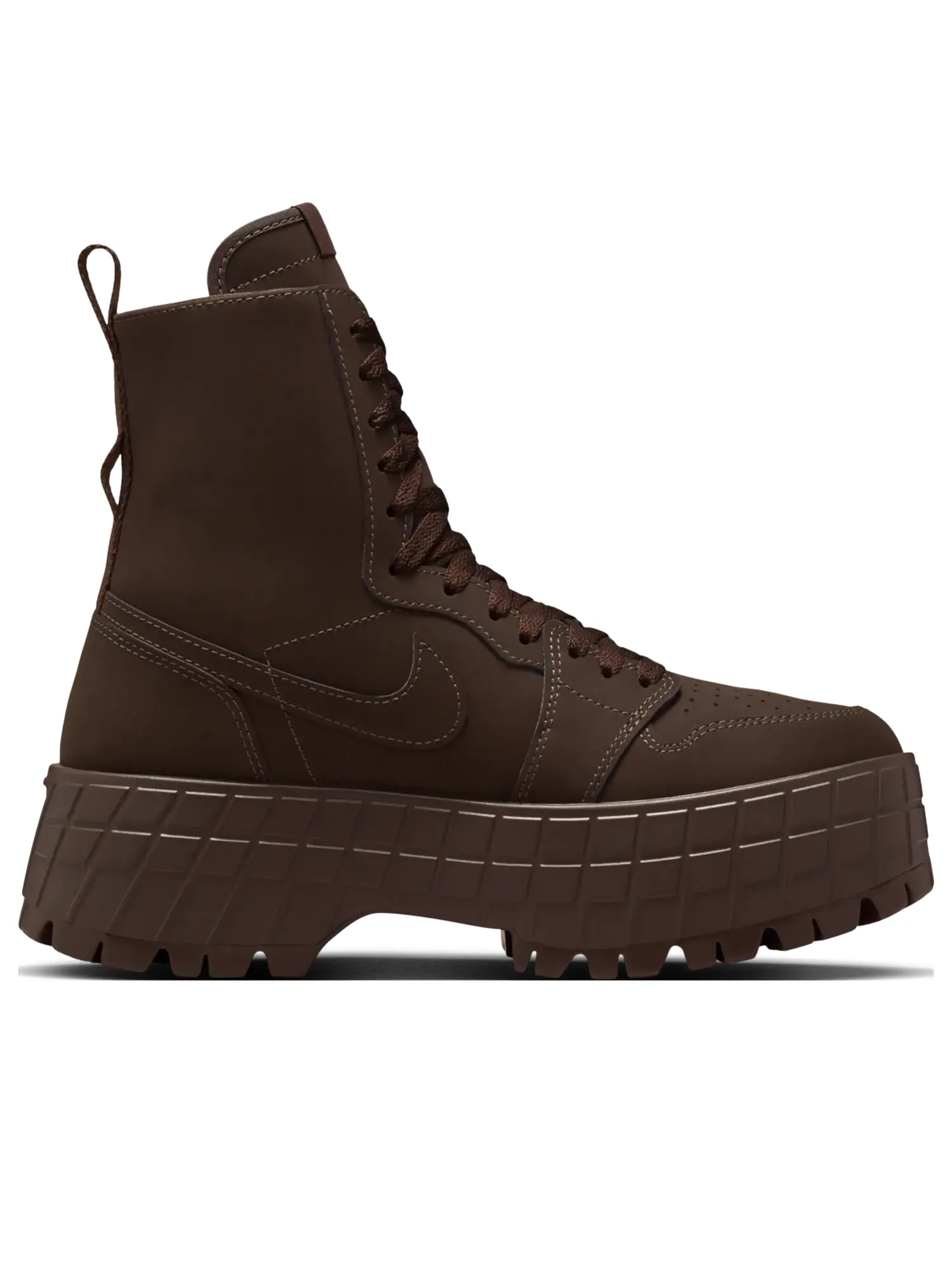 Кроссовки (WMNS) Air Jordan 1 High Brooklyn 'Baroque Brown' — изображение 2 из 7, коричневый