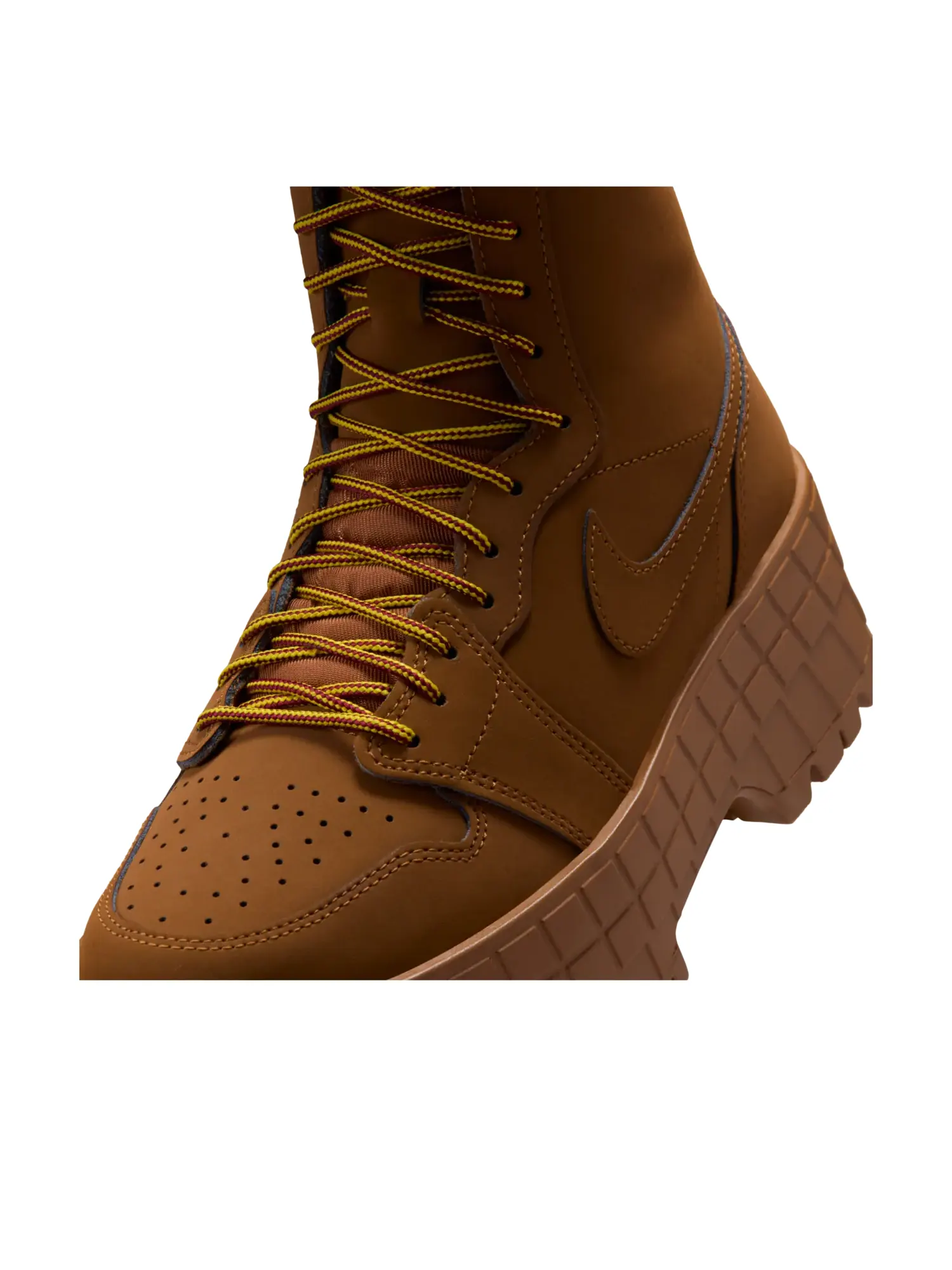 Кроссовки (WMNS) Air Jordan 1 High Brooklyn 'Light British Tan' — изображение 5 из 7, коричневый