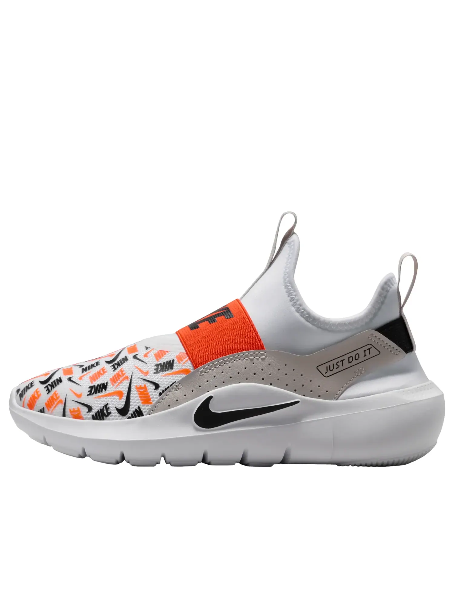 (GS) Кроссовки Nike Flex Runner 4 'White Safety Orange' — изображение 1 из 6, белый