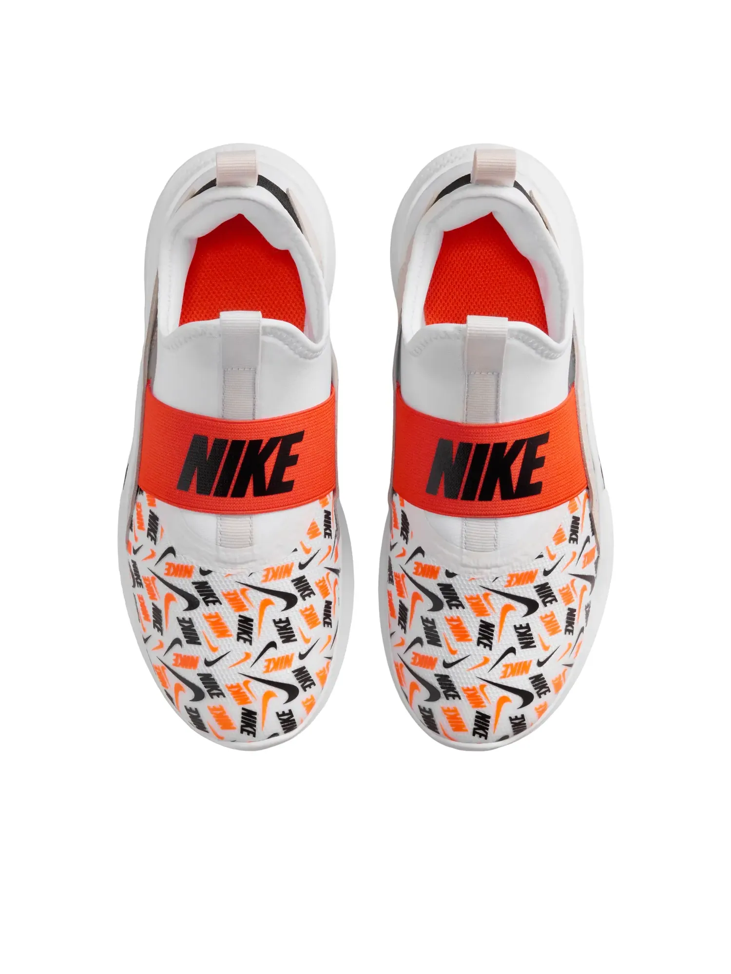 (GS) Кроссовки Nike Flex Runner 4 'White Safety Orange' — изображение 2 из 6, белый