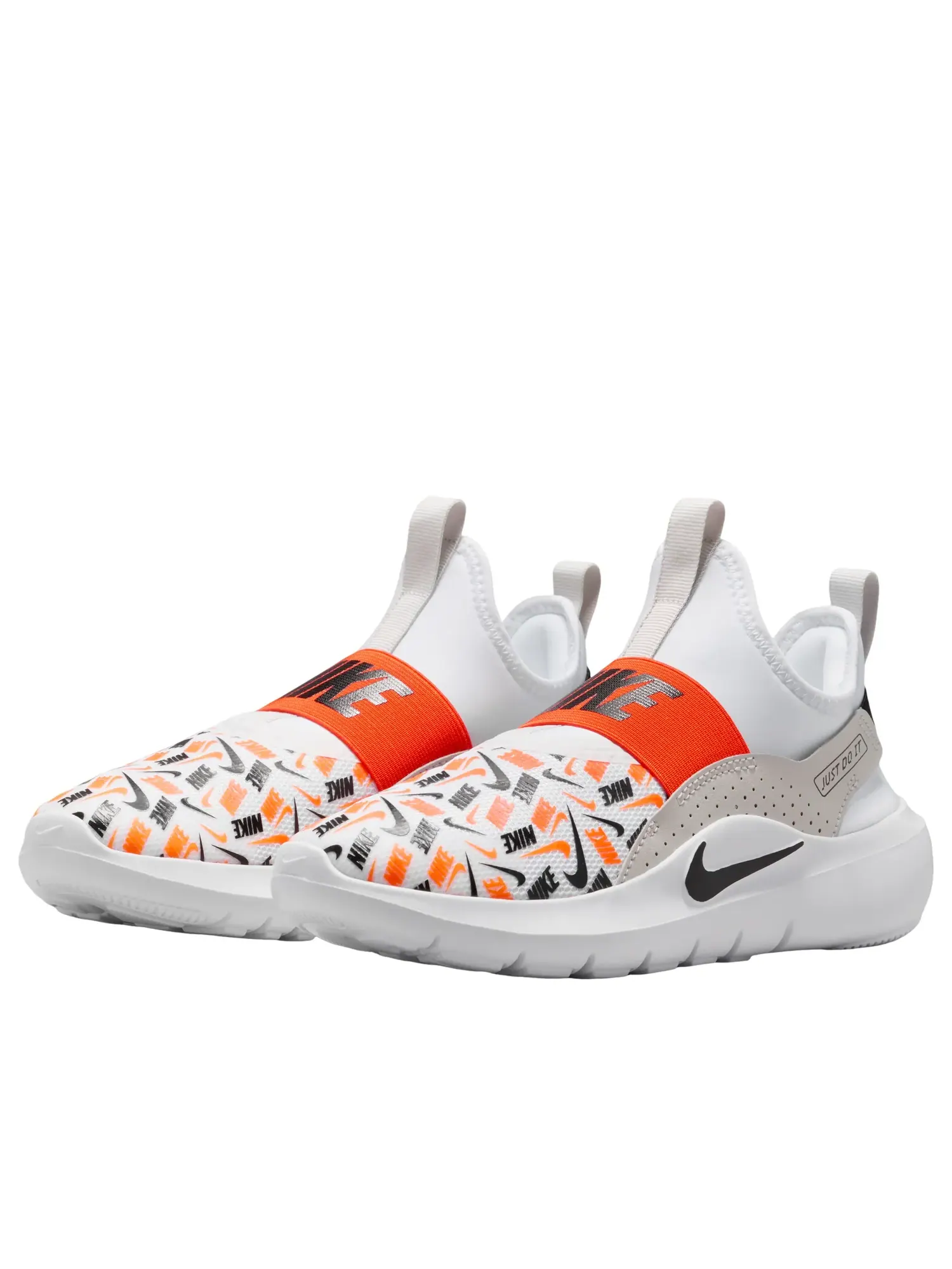(GS) Кроссовки Nike Flex Runner 4 'White Safety Orange' — изображение 4 из 6, белый