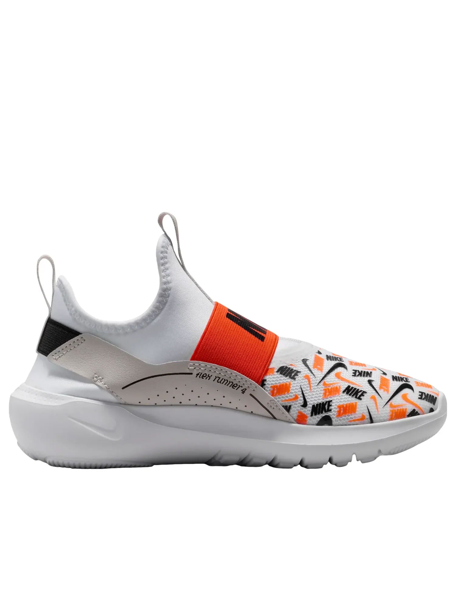 (GS) Кроссовки Nike Flex Runner 4 'White Safety Orange' — изображение 6 из 6, белый