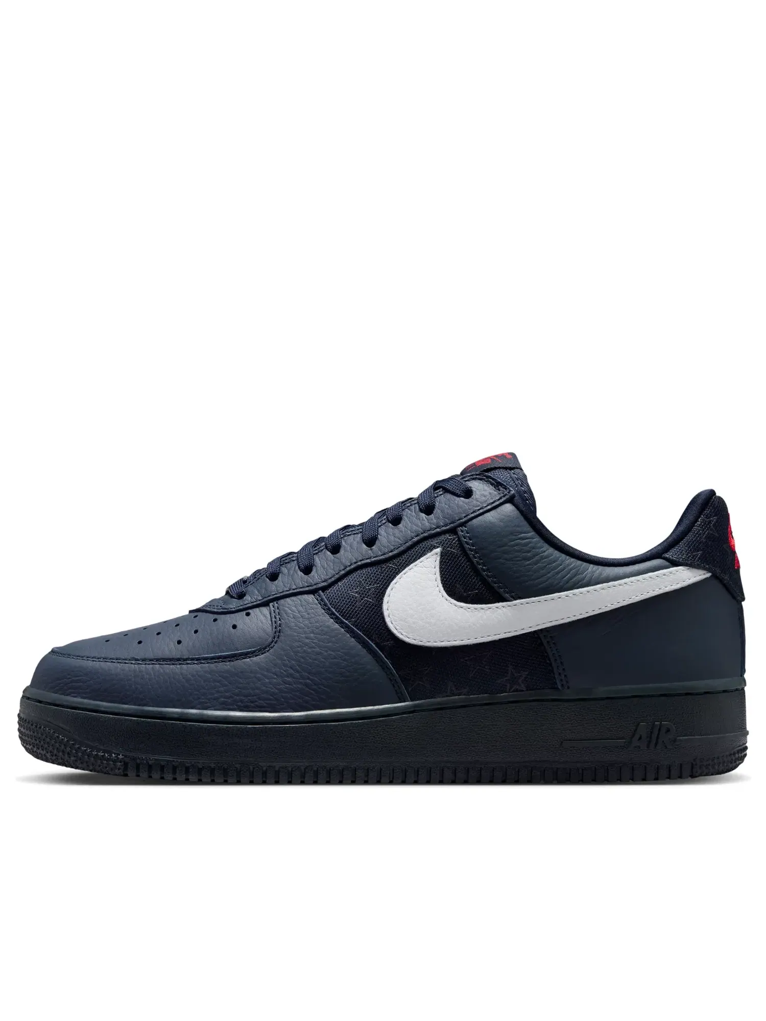 Мужские кроссовки с кожаным верхом Air Force 1 Low Retro Team USA Away Nike — изображение 1 из 6, черный