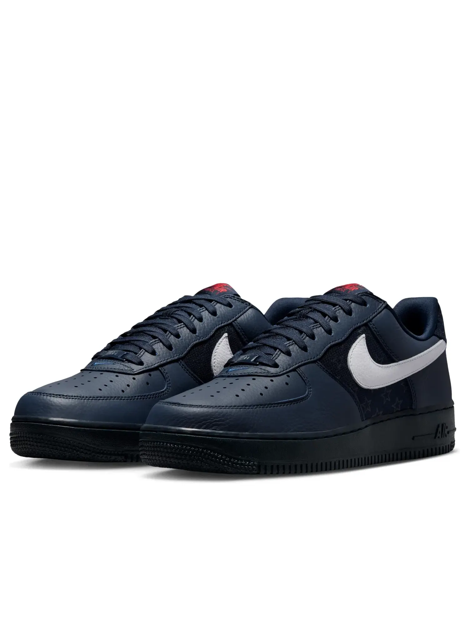 Мужские кроссовки с кожаным верхом Air Force 1 Low Retro Team USA Away Nike — изображение 2 из 6, черный
