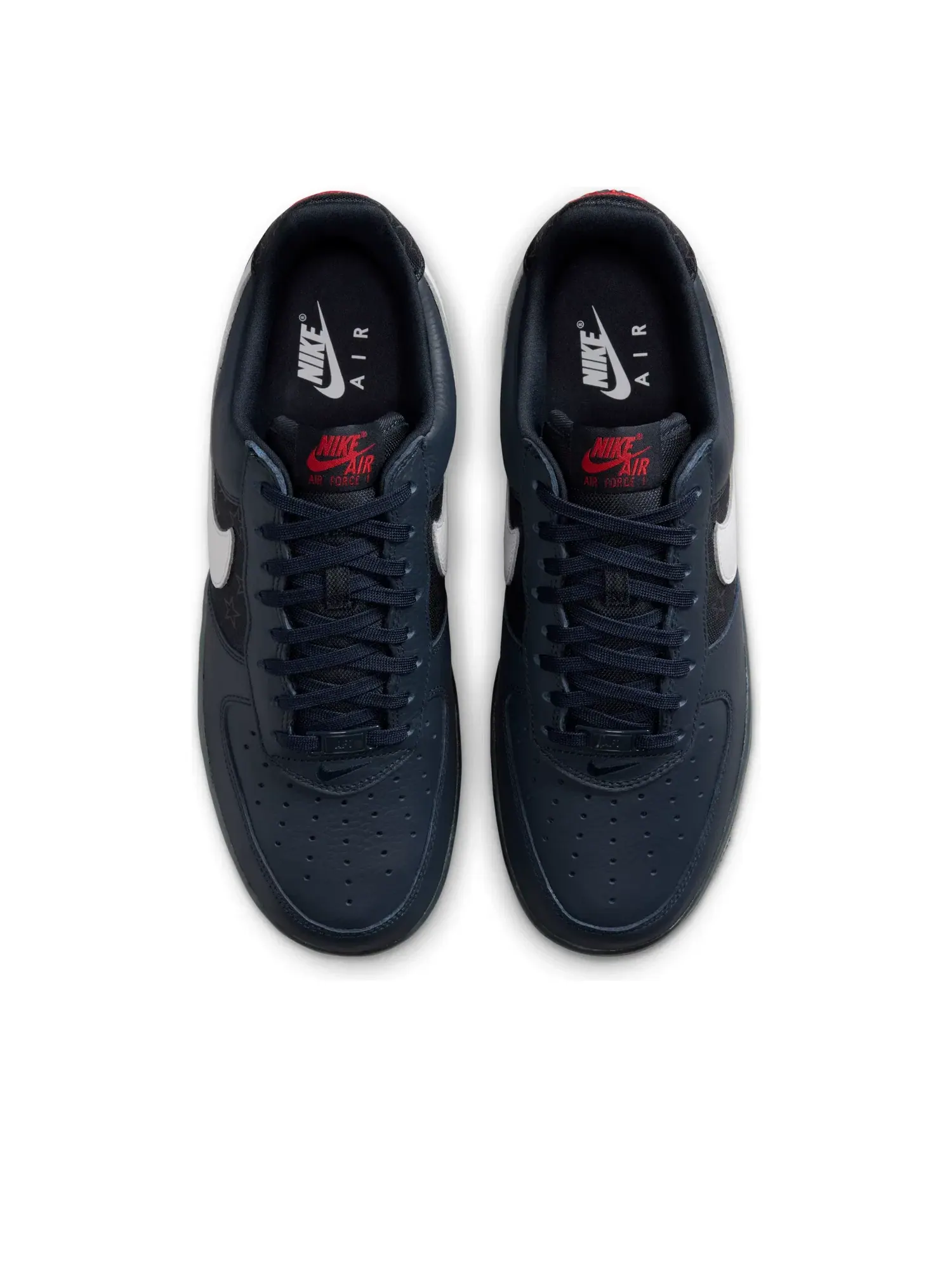 Мужские кроссовки с кожаным верхом Air Force 1 Low Retro Team USA Away Nike — изображение 4 из 6, черный