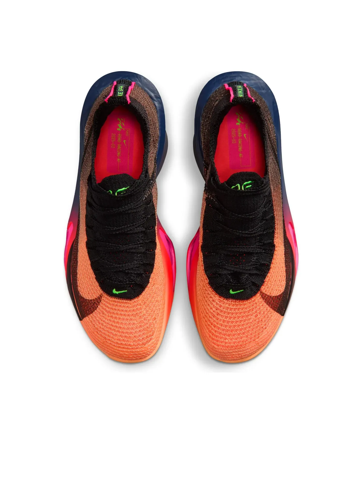 Кроссовки (WMNS) Nike Alphafly 3 'Orange Pulse Purple Dynasty Electric Green' — изображение 2 из 6, мульти