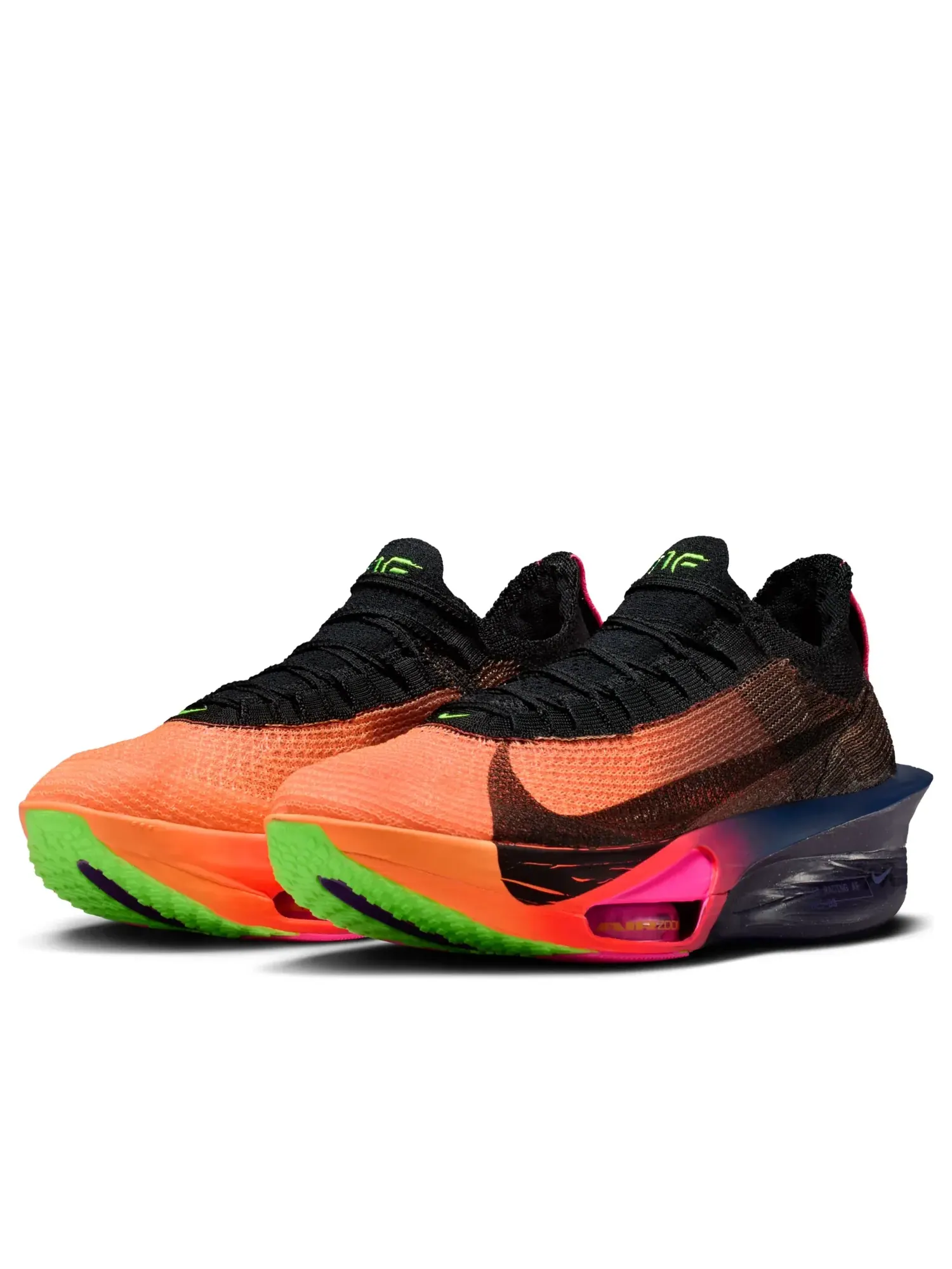 Кроссовки (WMNS) Nike Alphafly 3 'Orange Pulse Purple Dynasty Electric Green' — изображение 4 из 6, мульти