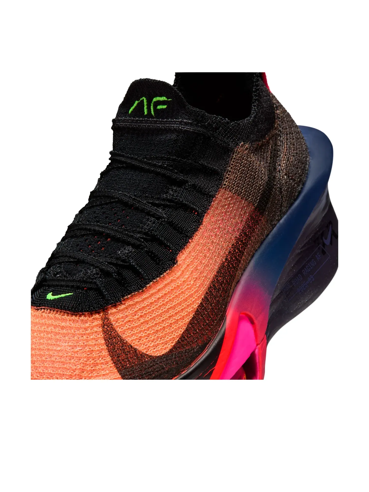 Кроссовки (WMNS) Nike Alphafly 3 'Orange Pulse Purple Dynasty Electric Green' — изображение 5 из 6, мульти