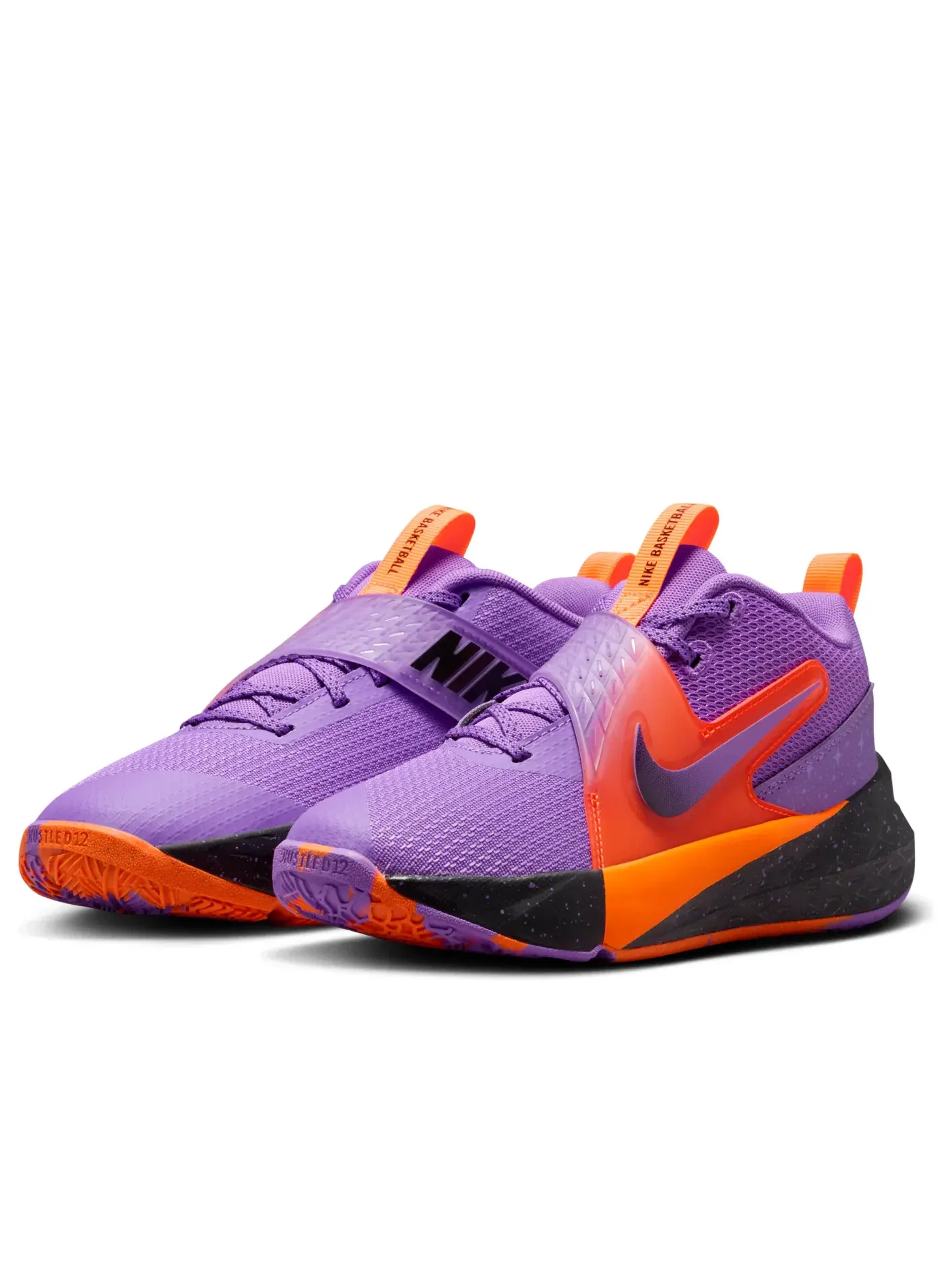 Кроссовки Nike Team Hustle D 12 'Bright Violet Total Orange' IO9848-500 — изображение 4 из 6, фиолетовый