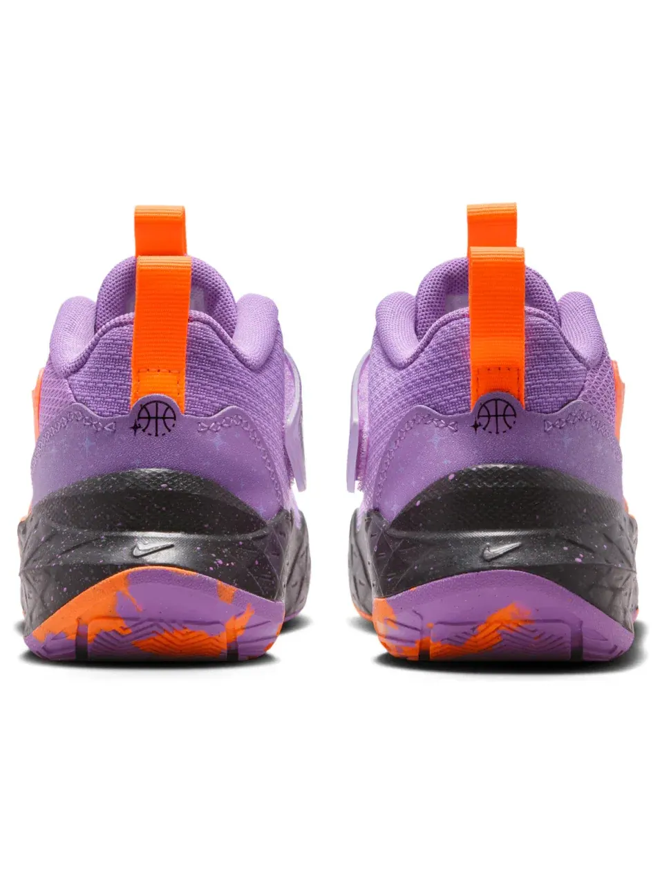 Кроссовки Nike Team Hustle D 12 'Bright Violet Total Orange' IO9849-500 — изображение 4 из 7, фиолетовый