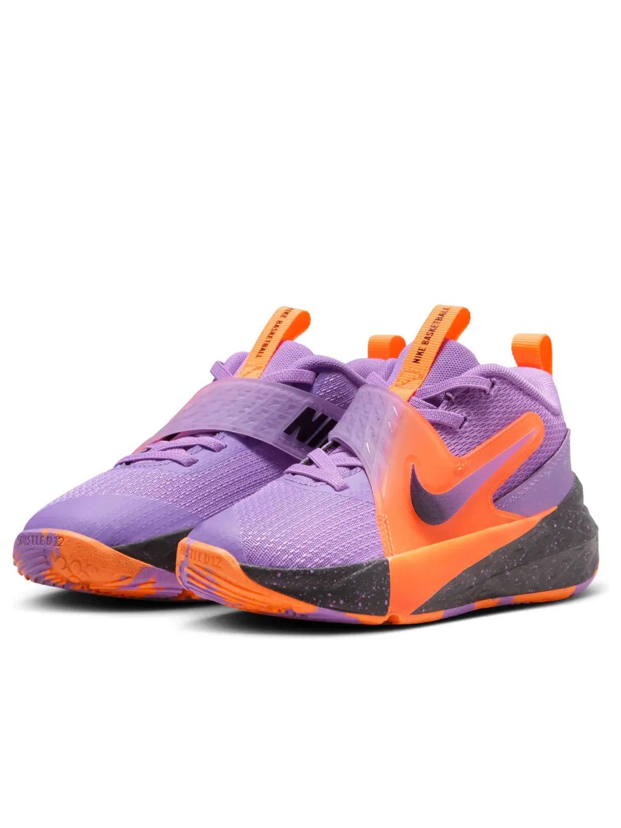 Кроссовки Nike Team Hustle D 12 'Bright Violet Total Orange' IO9849-500 — изображение 5 из 7, фиолетовый