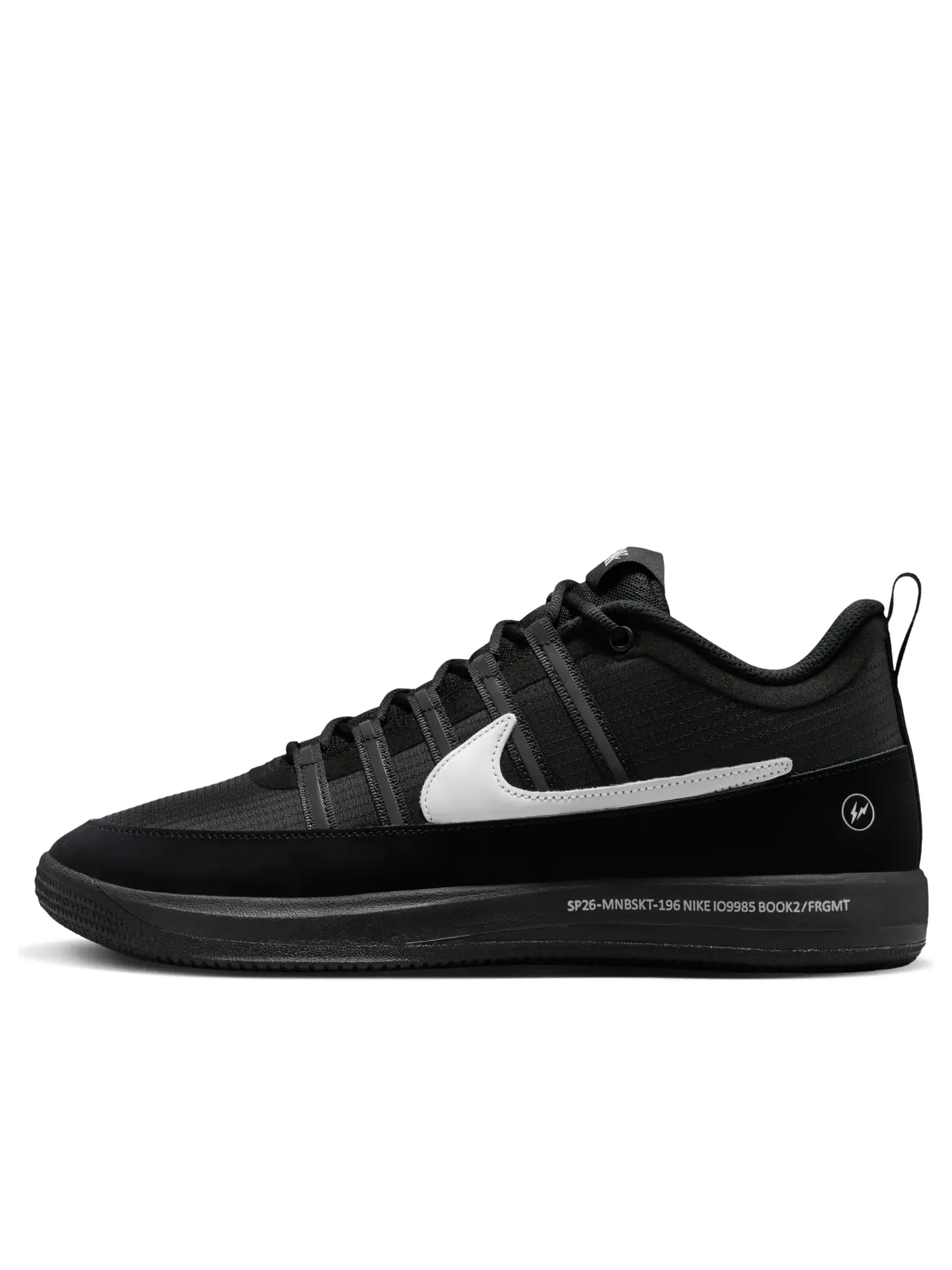 Кроссовки Nike x Fragment Book 2 EP 'Black White Blue' — изображение 1 из 6, черный
