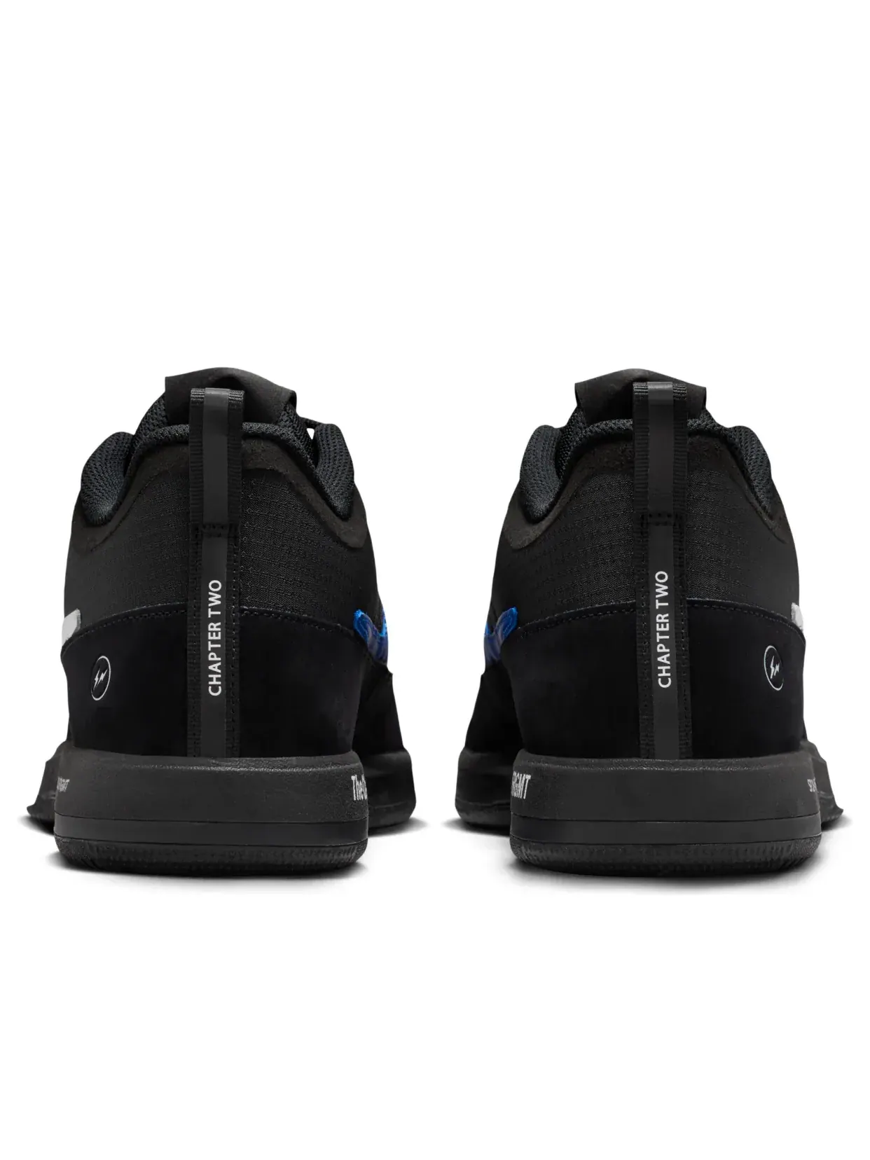 Кроссовки Nike x Fragment Book 2 EP 'Black White Blue' — изображение 3 из 6, черный