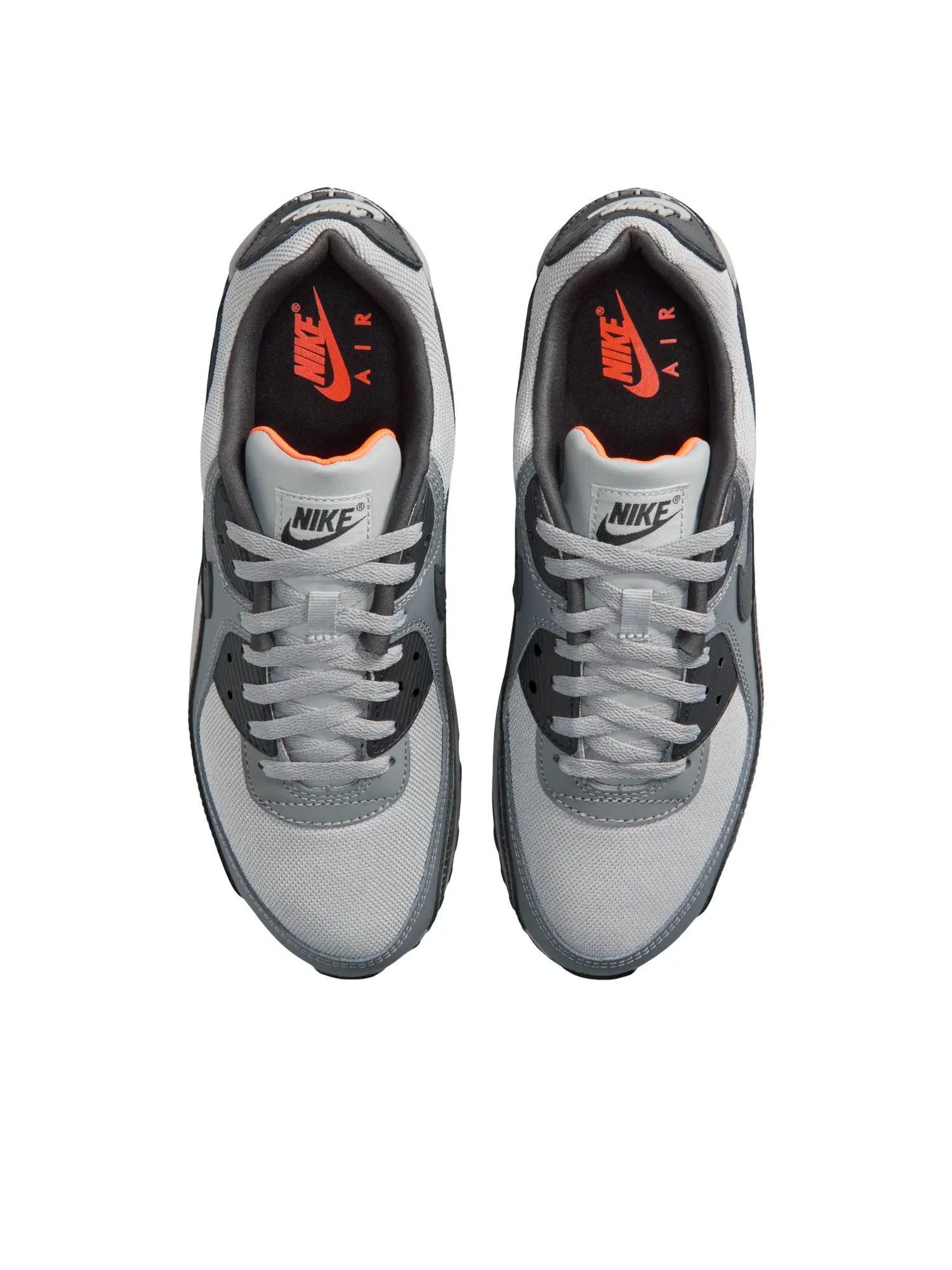 Кроссовки Nike Air Max 90 Premium 'Dark Grey Hyper Crimson Black' IQ0172-900 — изображение 2 из 6, серый