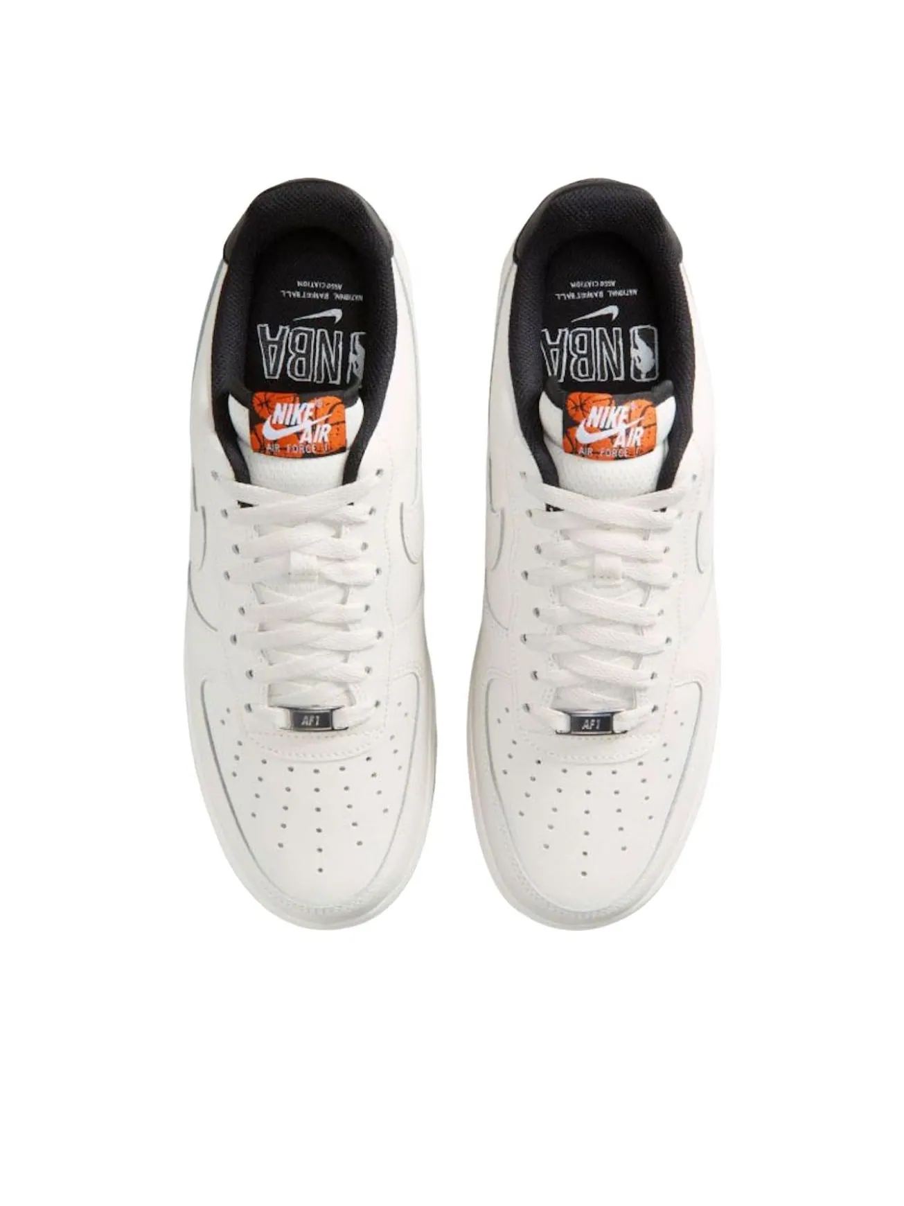 Кроссовки Nike x NBA Air Force 1 Low 'Phantom' — изображение 3 из 5, черный/белый/оранжевый