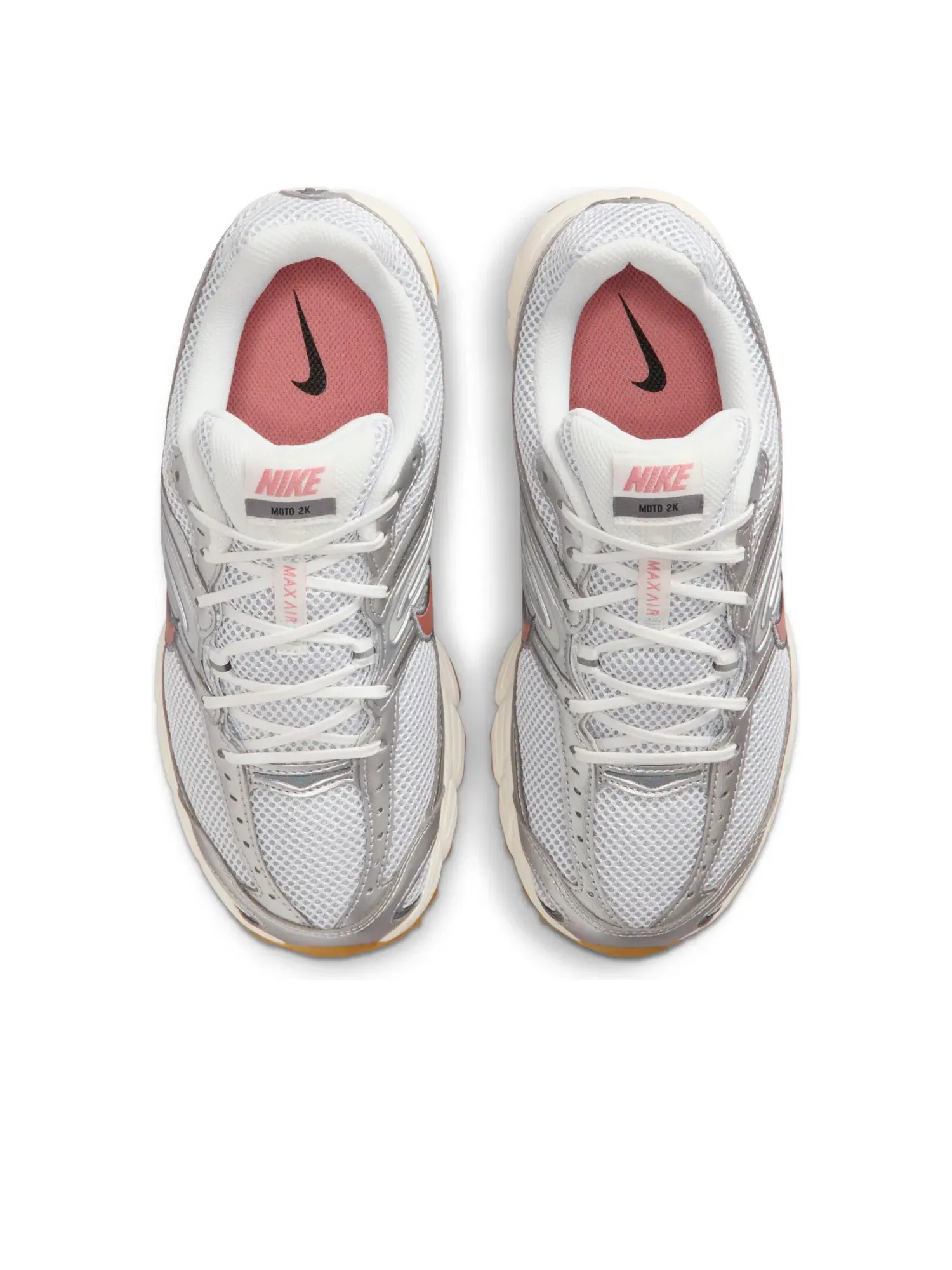 Кроссовки Nike Air Max Moto 2K 'White Metallic Silver Metallic Dark Grey Metallic Red Bronze' IQ0365-100 — изображение 2 из 6