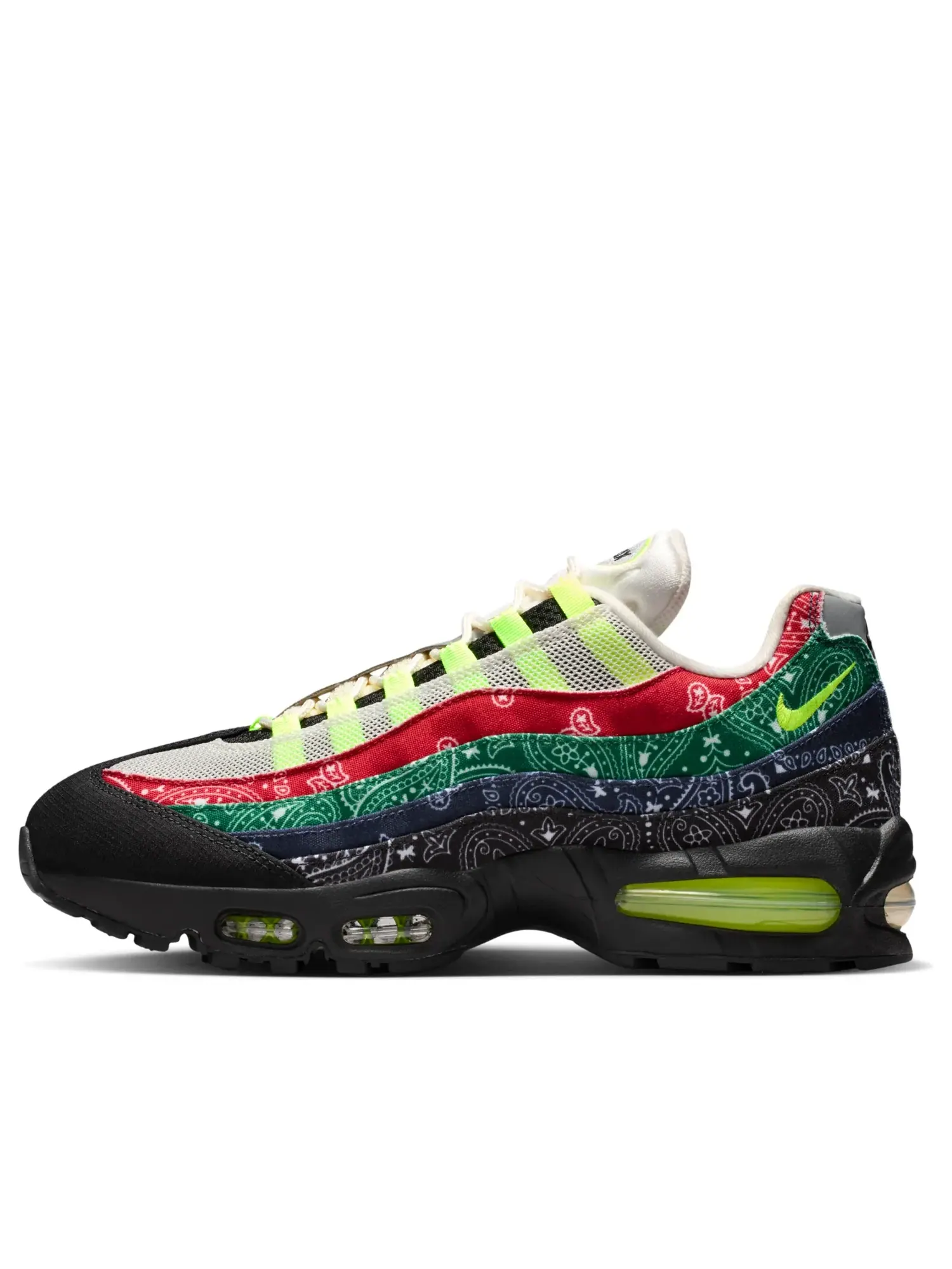 Кроссовки Nike Air Max 95 Big Bubble 'Paisley Bandana' — изображение 1 из 7, черный