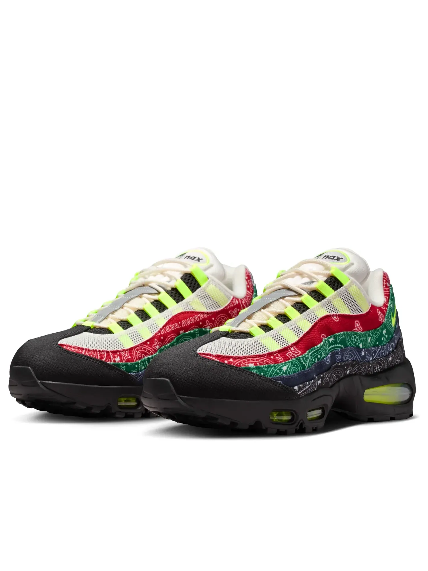 Кроссовки Nike Air Max 95 Big Bubble 'Paisley Bandana' — изображение 4 из 7, черный