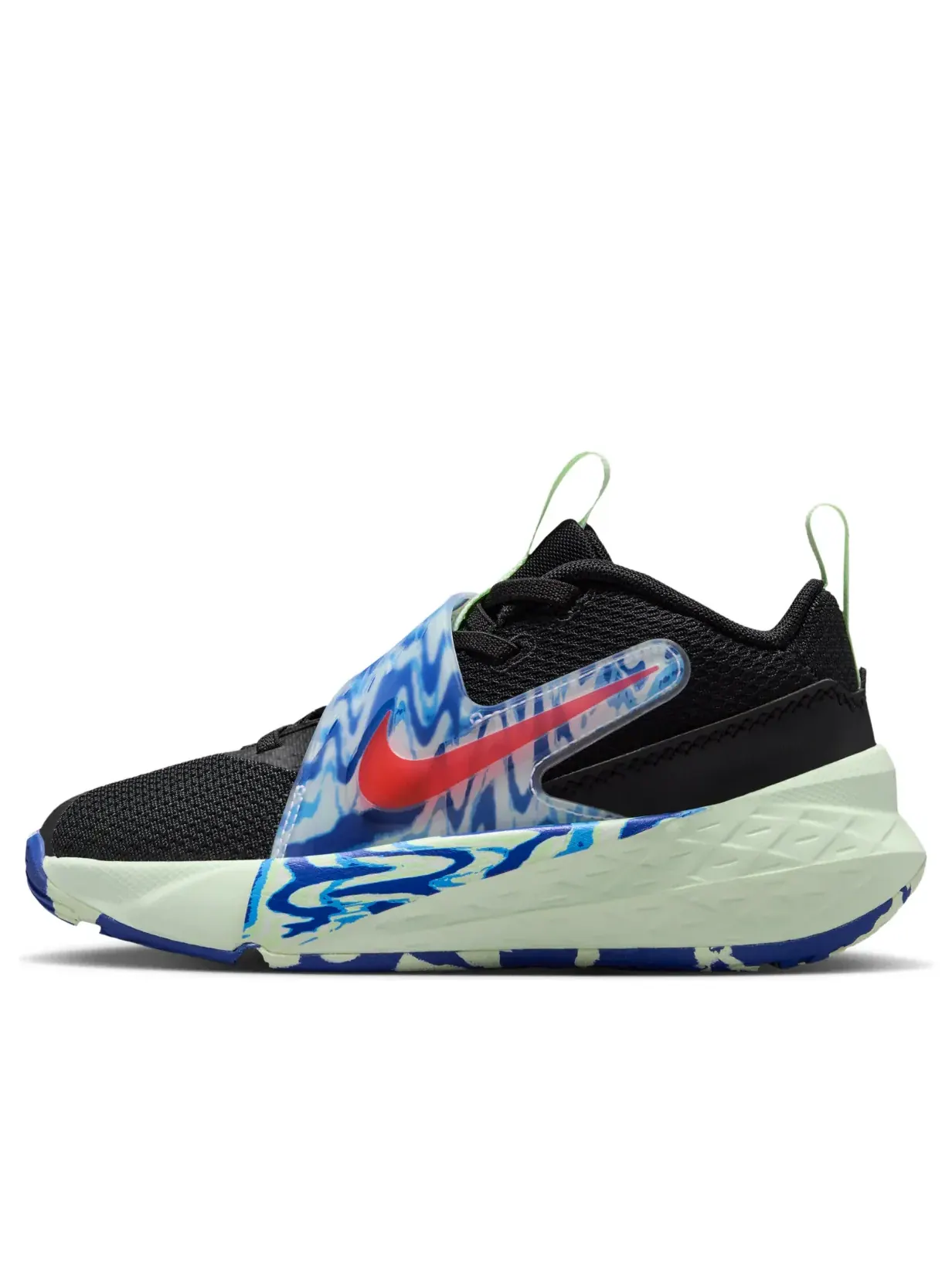 Кроссовки (PS) Nike Team Hustle D 12 'Black Royal Volt Bright Crimson' — изображение 1 из 6, черный