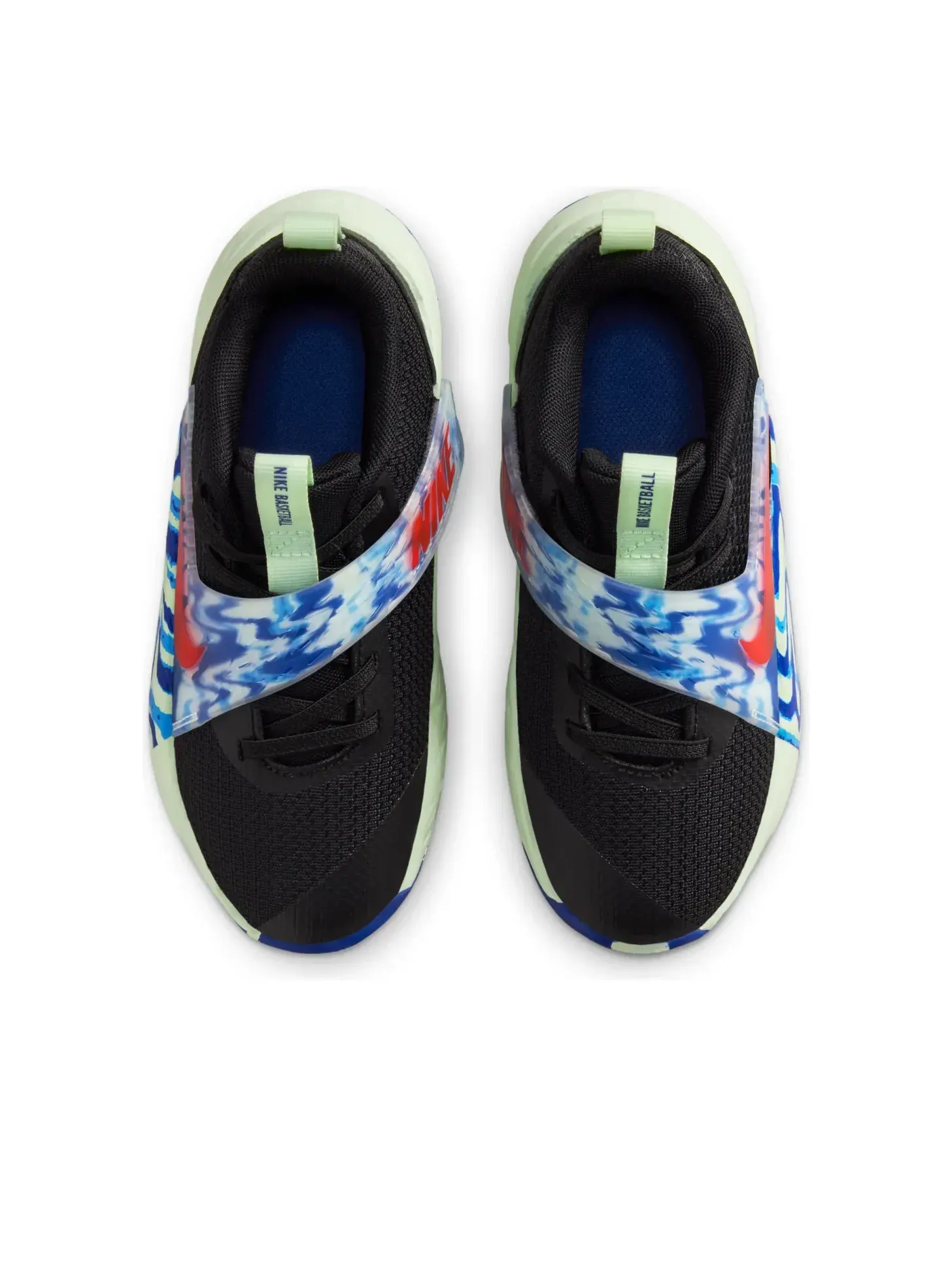 Кроссовки (PS) Nike Team Hustle D 12 'Black Royal Volt Bright Crimson' — изображение 2 из 6, черный