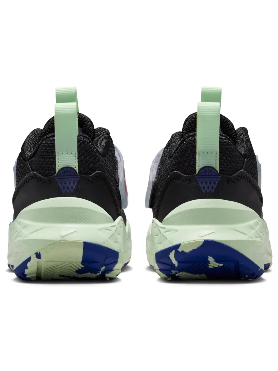 Кроссовки (PS) Nike Team Hustle D 12 'Black Royal Volt Bright Crimson' — изображение 3 из 6, черный