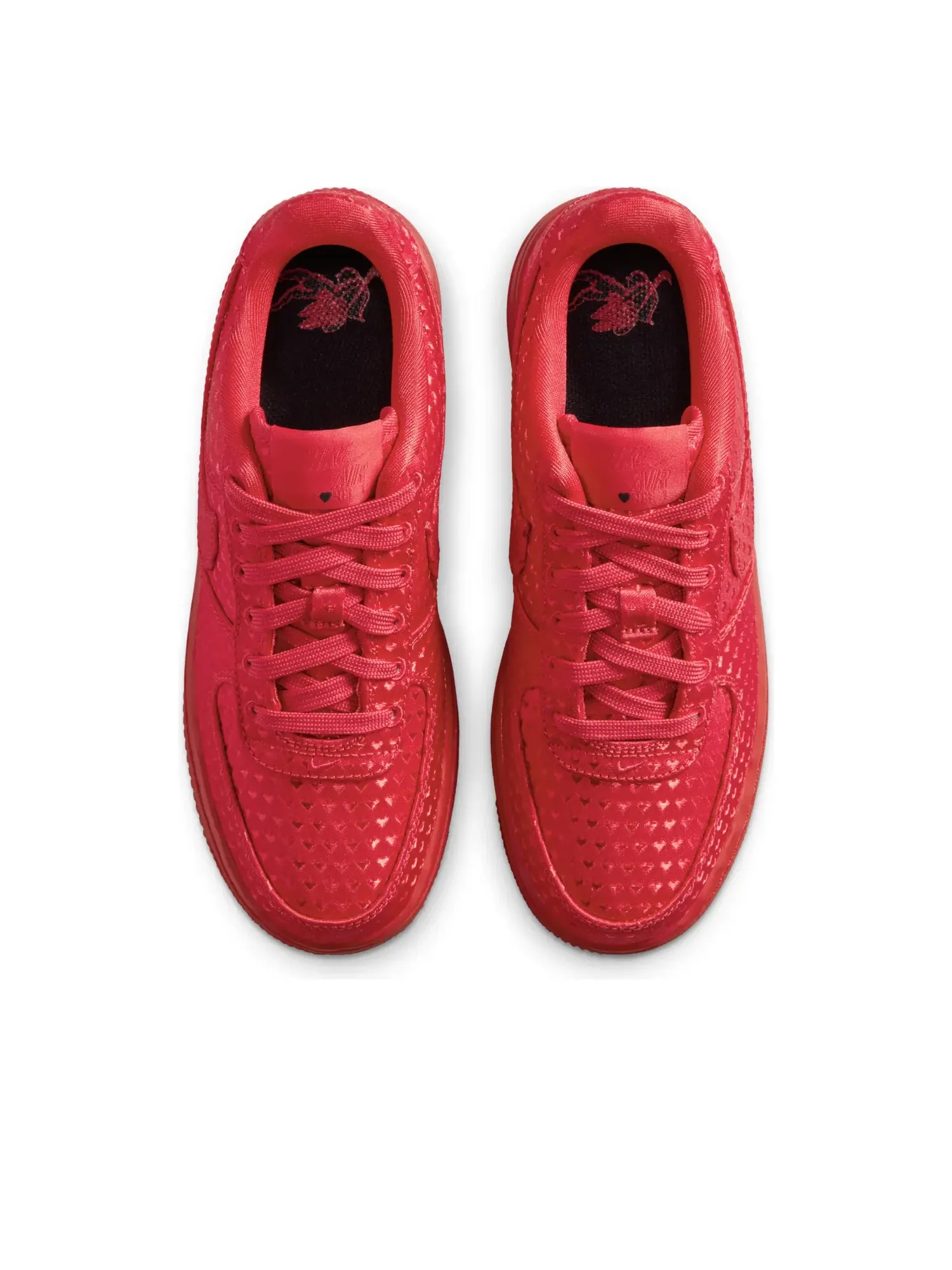 Кроссовки (GS) Nike Air Force 1 'University Red' — изображение 2 из 6, красный